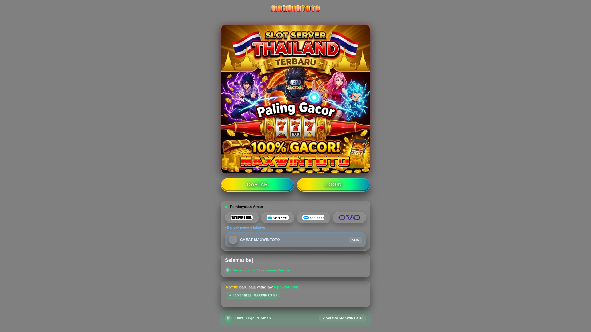 website screenshot of https://login-maxwintoto.pages.dev