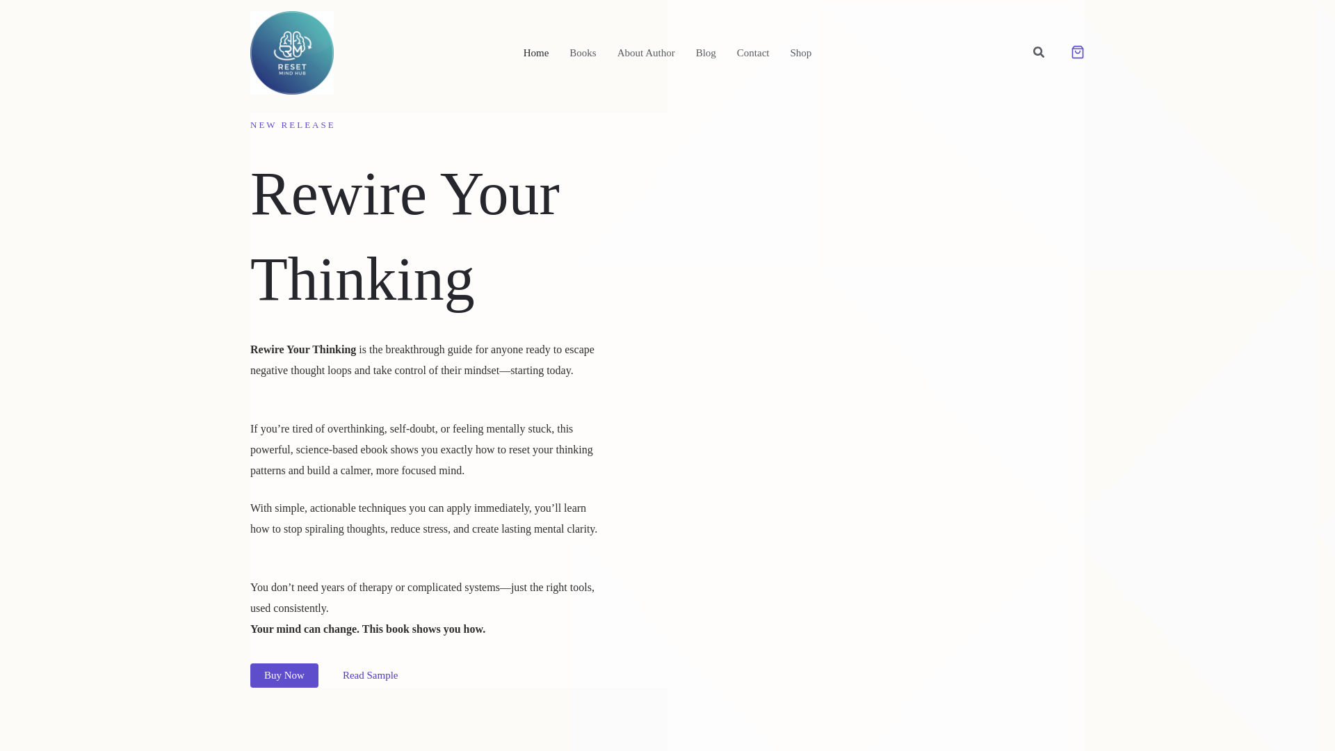 website screenshot of https://resetmindhub.com/