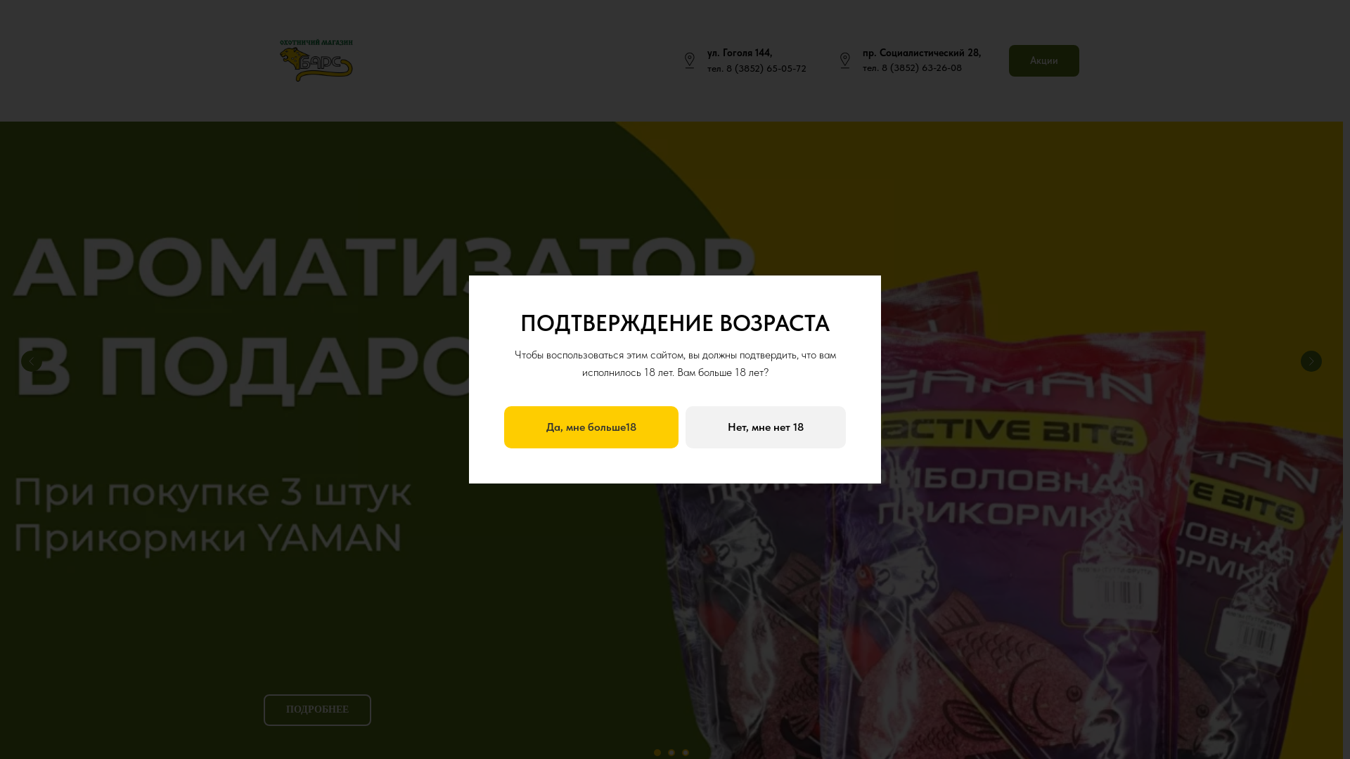 website screenshot of https://bars-barnaul.ru/