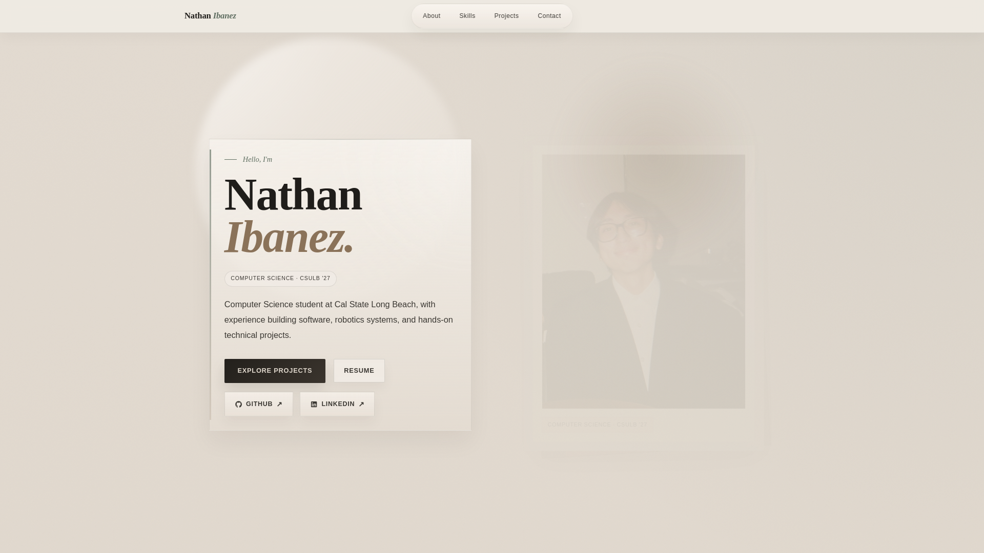 website screenshot of https://nathanibanez.com/
