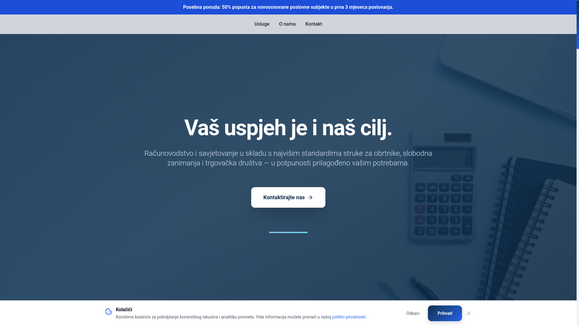 website screenshot of https://racunovodstvokrapina.com/