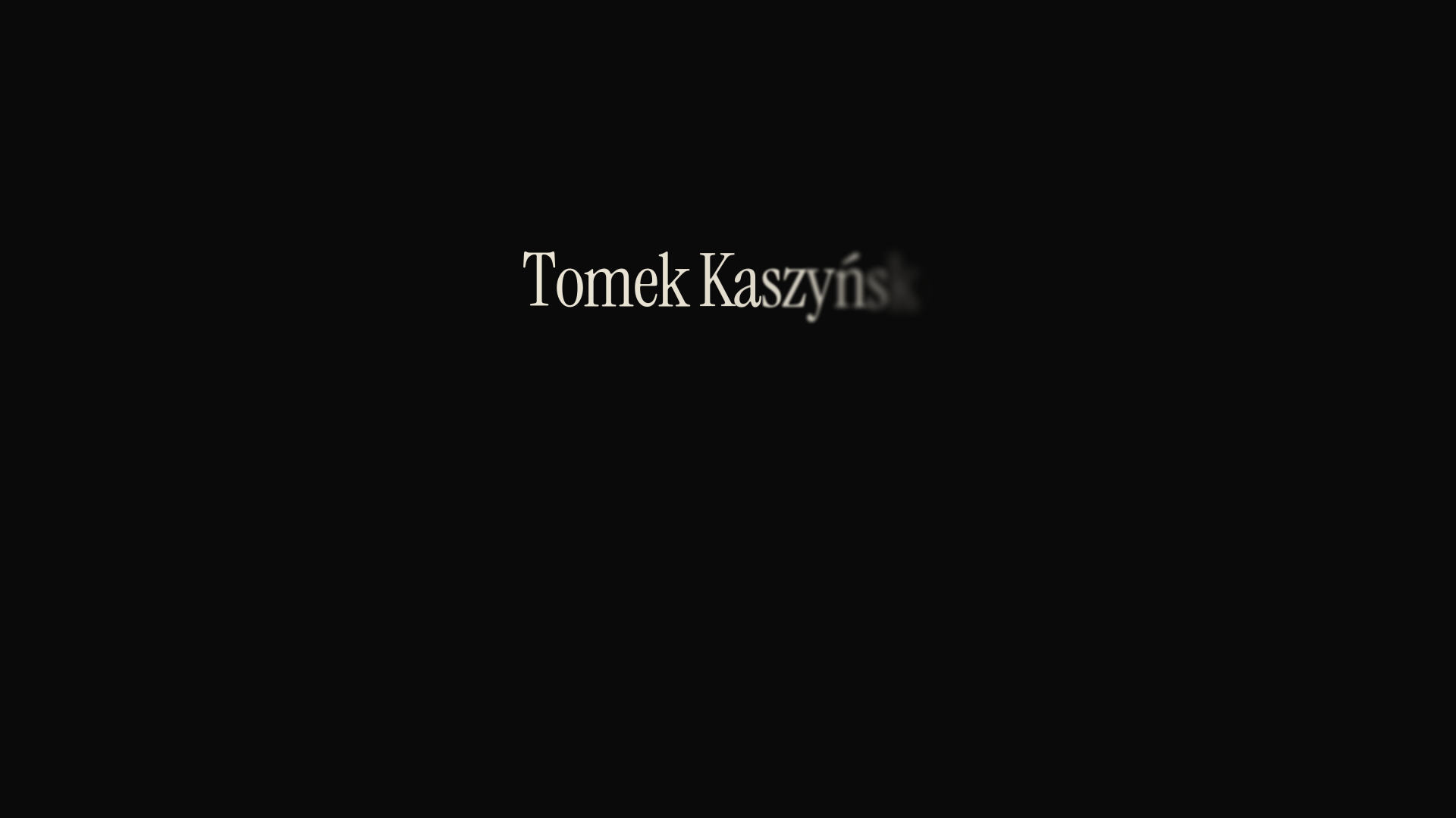 website screenshot of https://tomekkaszynski-com.pages.dev/