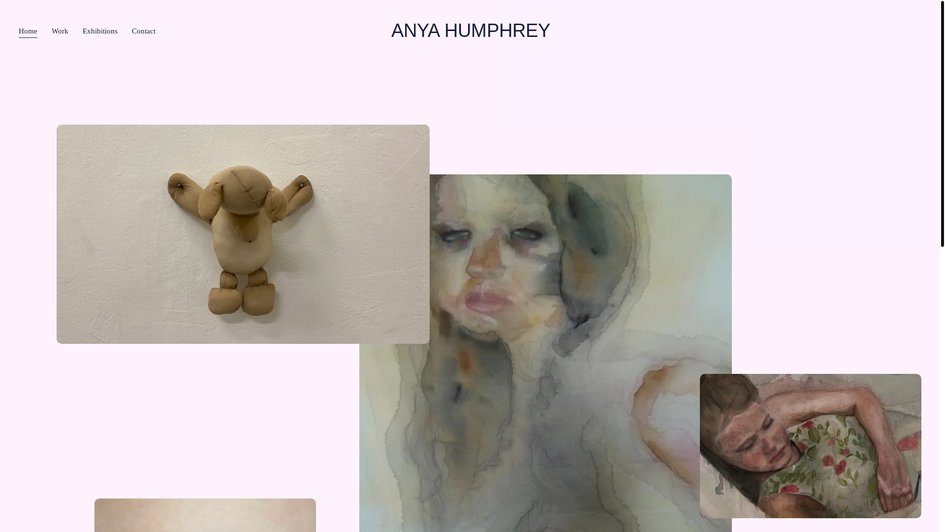 website screenshot of https://anyahumphrey.co.uk/