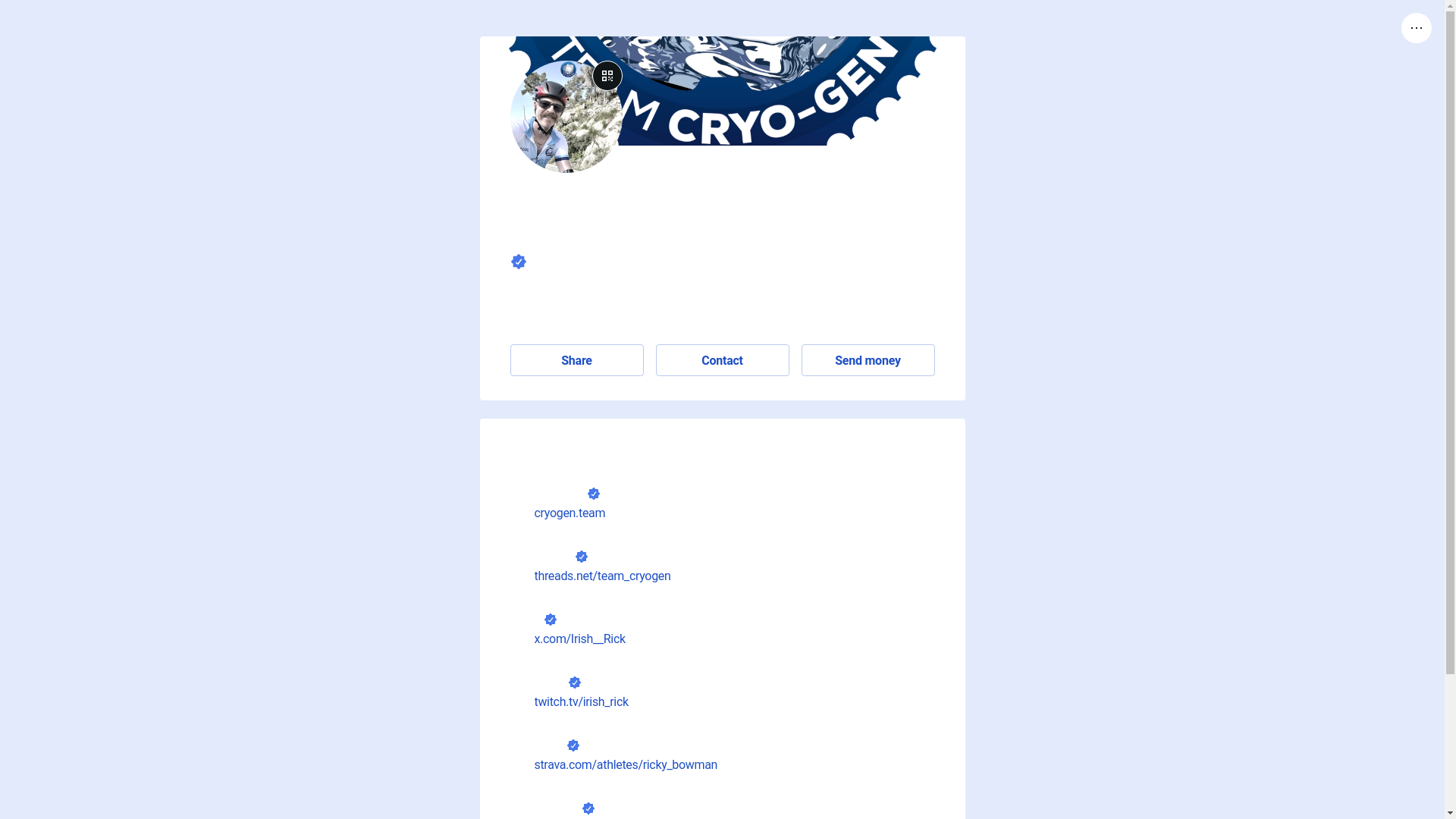website screenshot of https://teamcryo-gen.link/