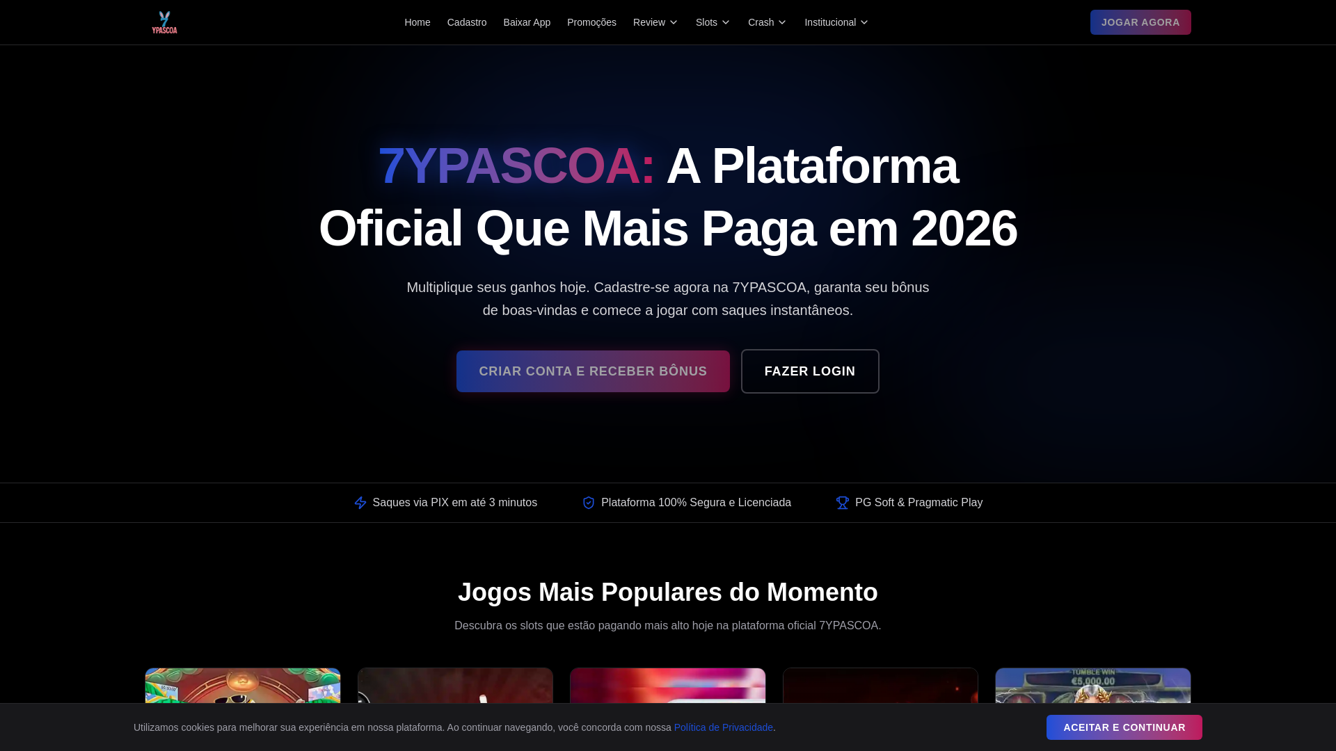 website screenshot of https://7ypascoa-bet.com