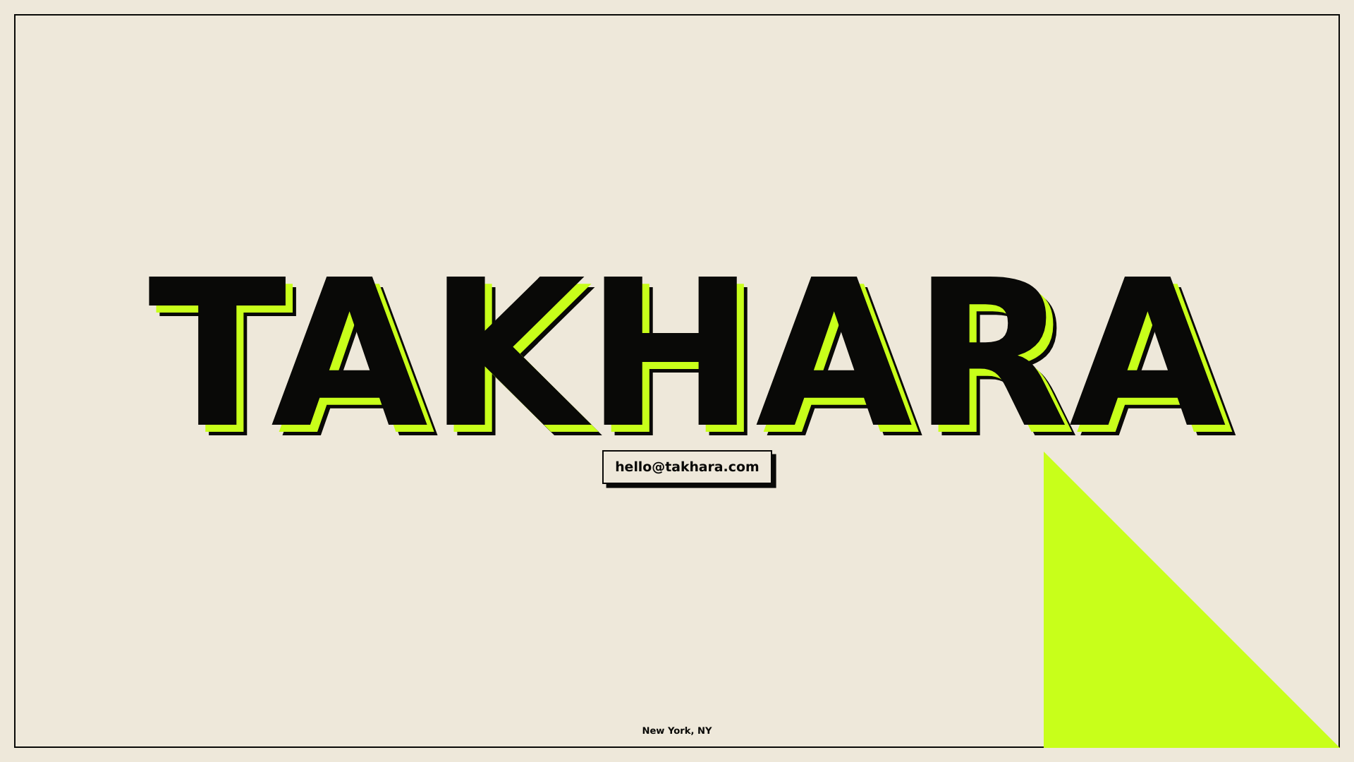 website screenshot of https://takhara.pages.dev/