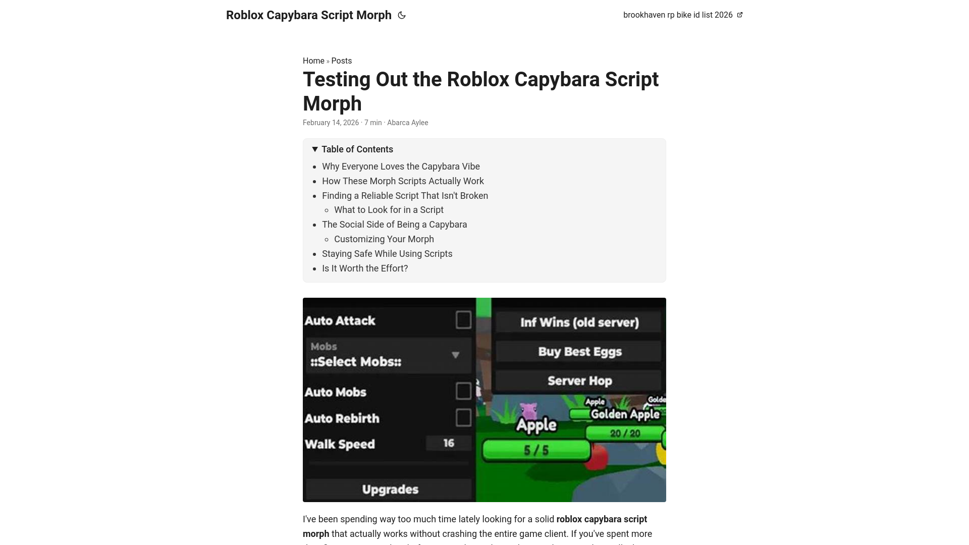 website screenshot of https://roblox-capybara-script-morph.pages.dev/