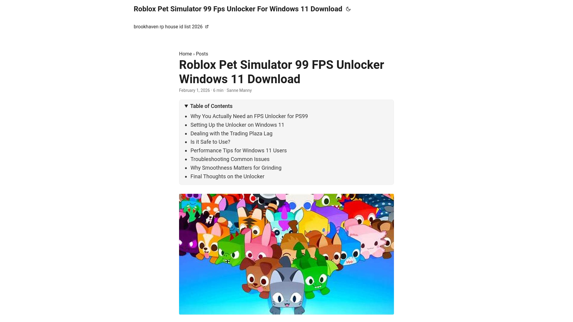 website screenshot of https://roblox-pet-simulator-99-fps-unlocker-for-windows-11-down.pages.dev/