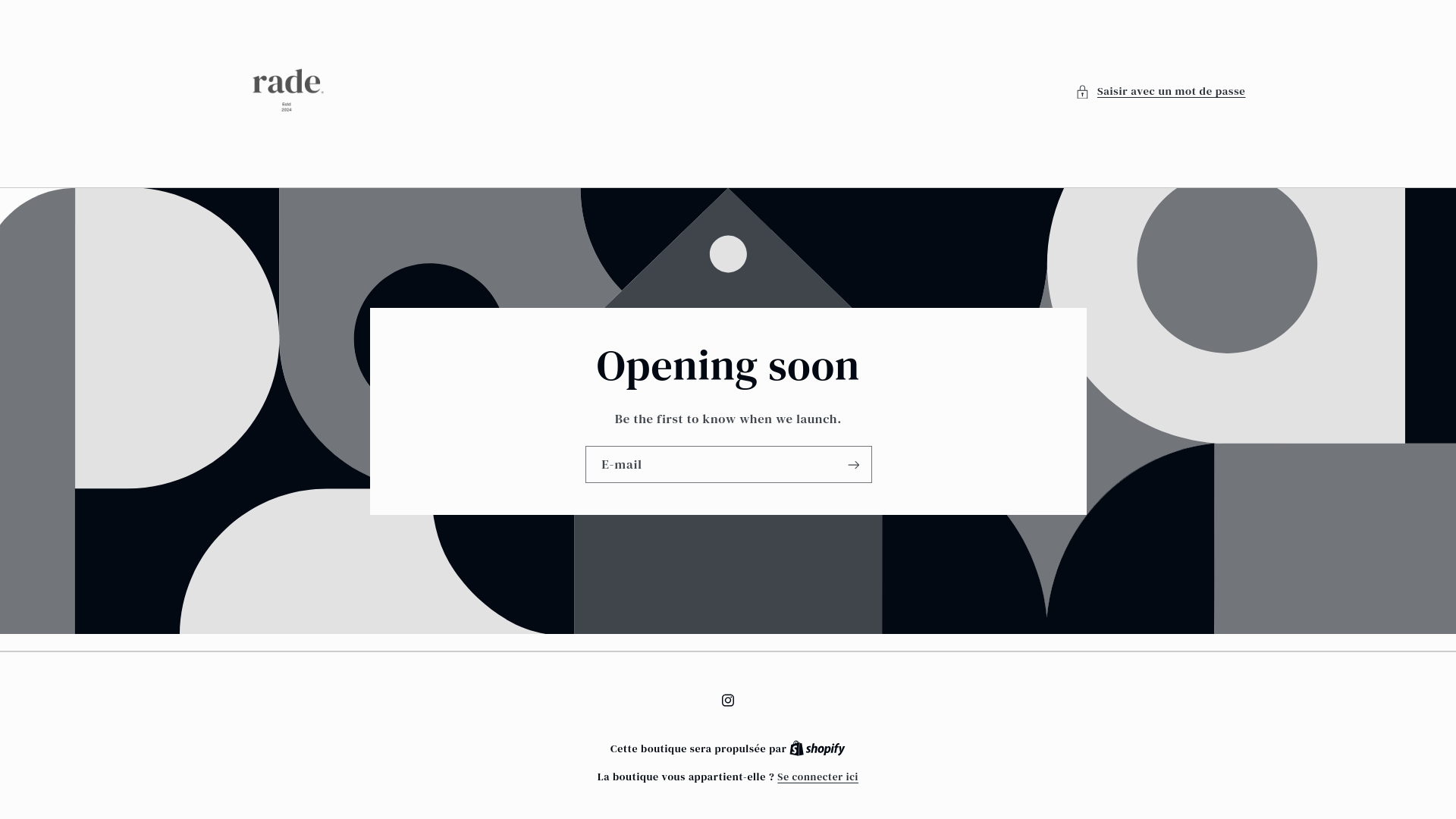 website screenshot of https://radebrand.com/