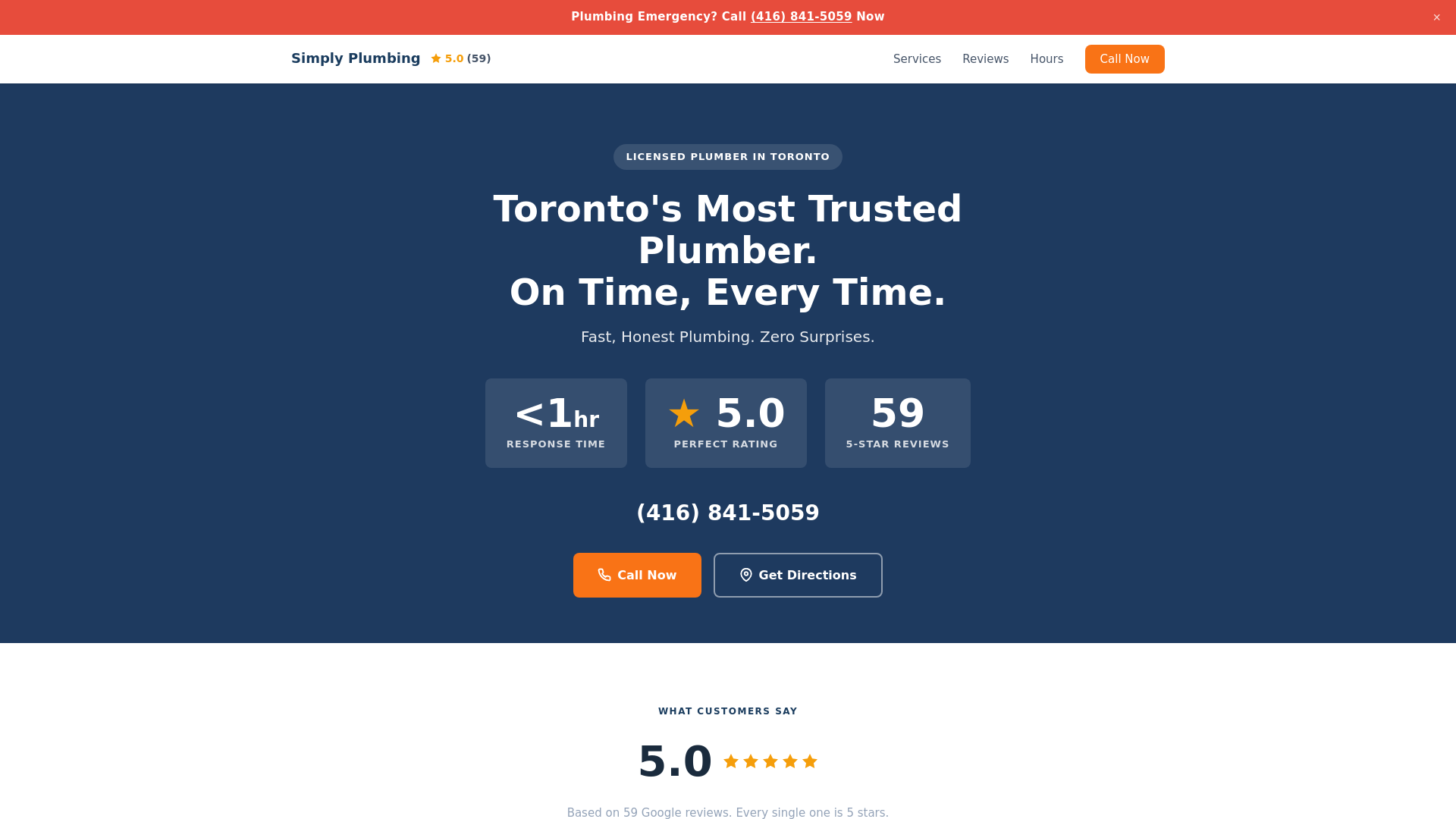 website screenshot of https://simply-plumbing.pages.dev/