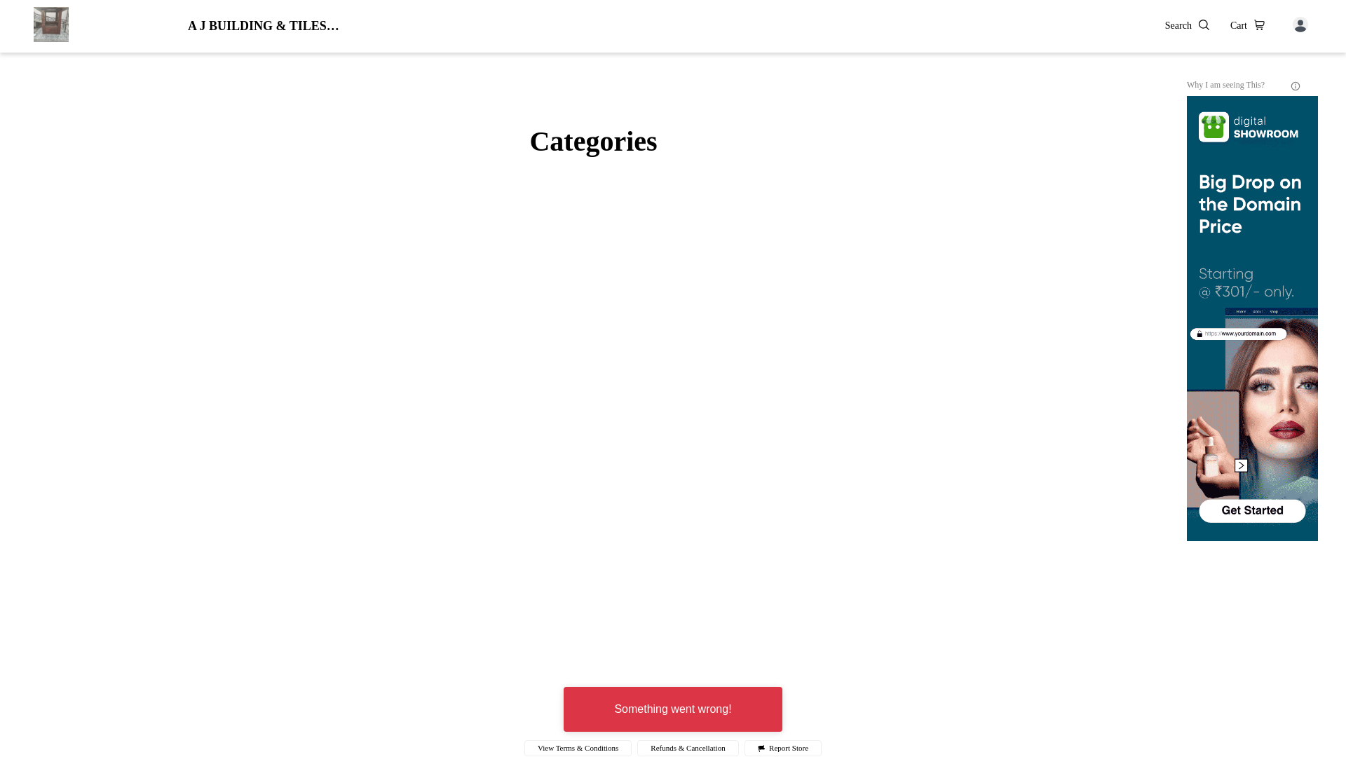 website screenshot of https://ajbuildingtilescontractor.top/