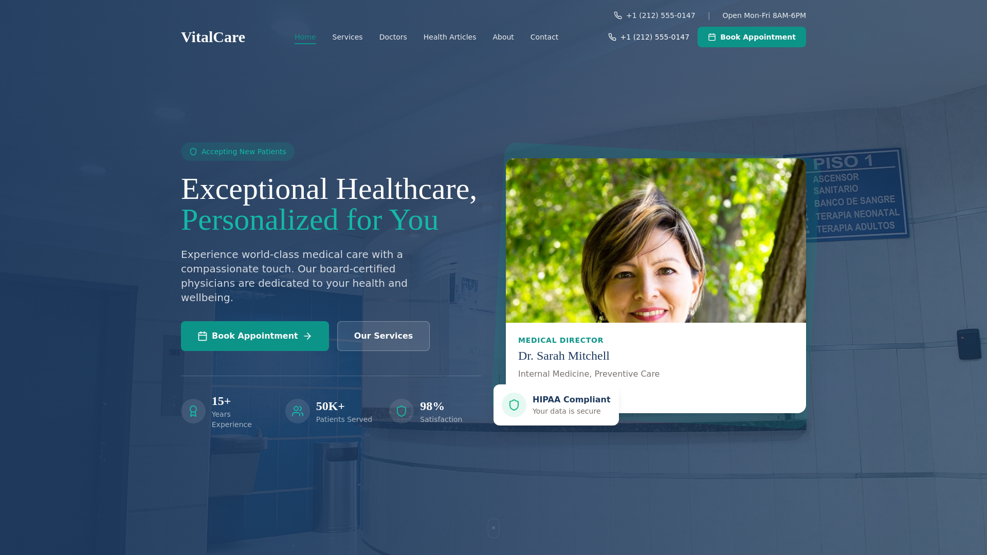 website screenshot of https://theme-clinic.pages.dev/