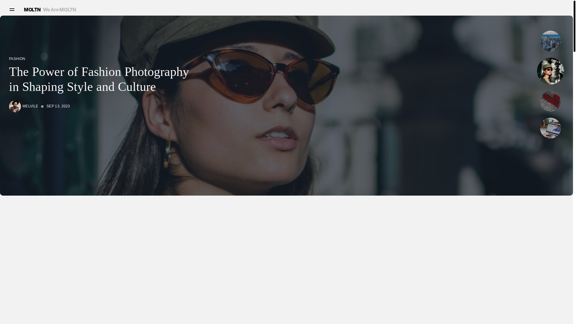 website screenshot of https://wearemoltn.com/