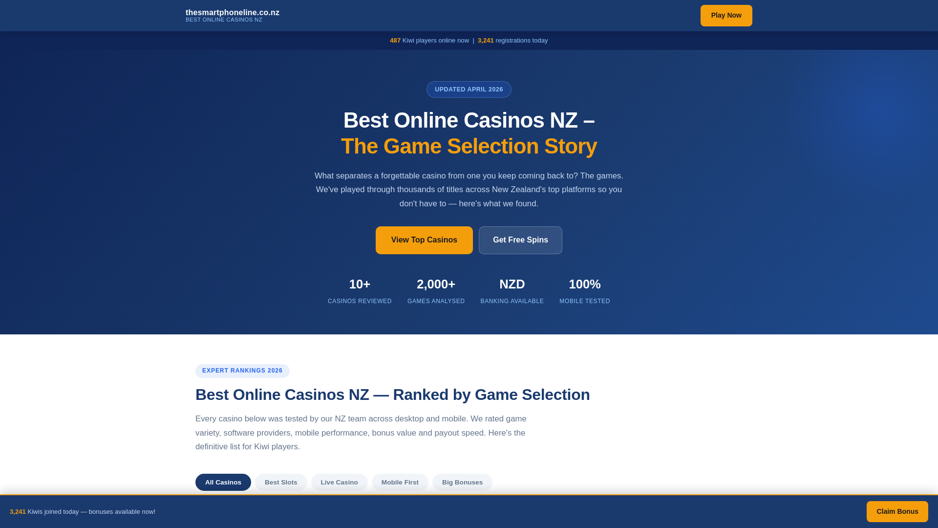 website screenshot of https://thesmartphoneline-co-nz.pages.dev/