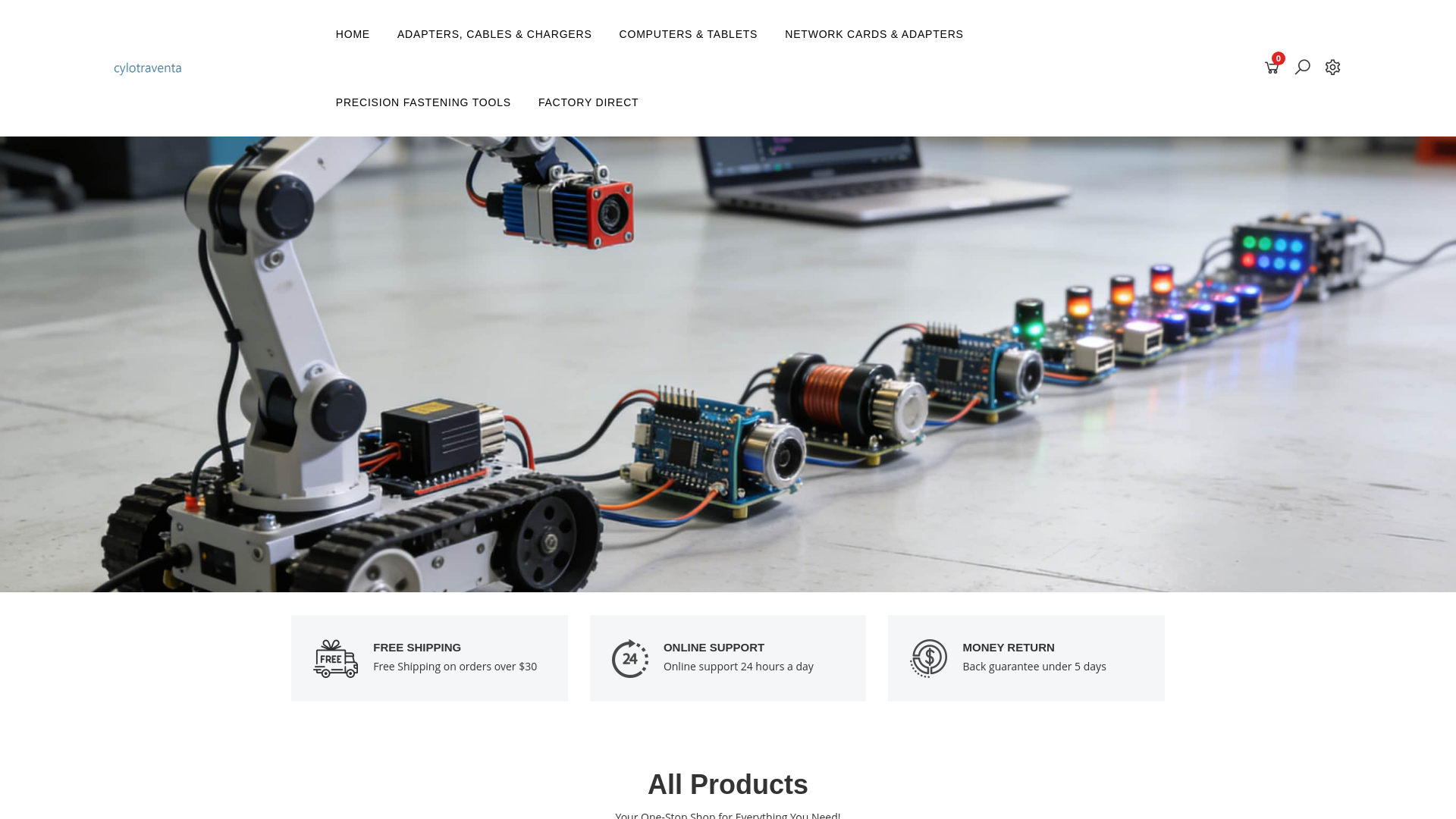 website screenshot of https://cylotraventa.com/