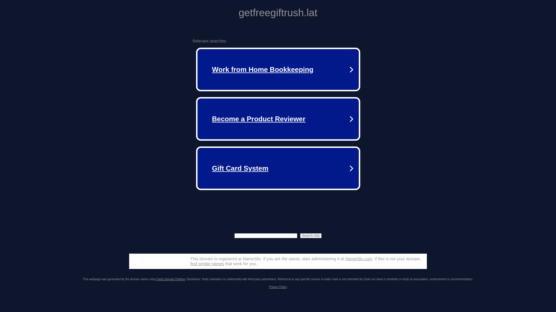 website screenshot of https://getfreegiftrush.lat/