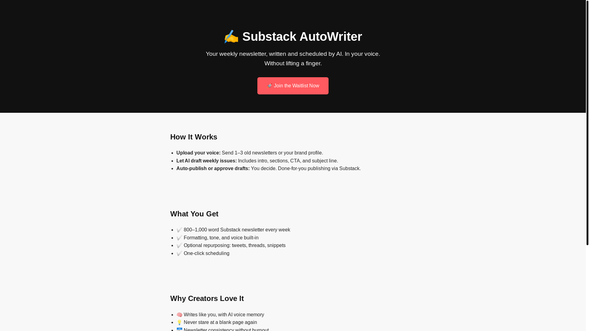 website screenshot of https://pilotstack.ai/