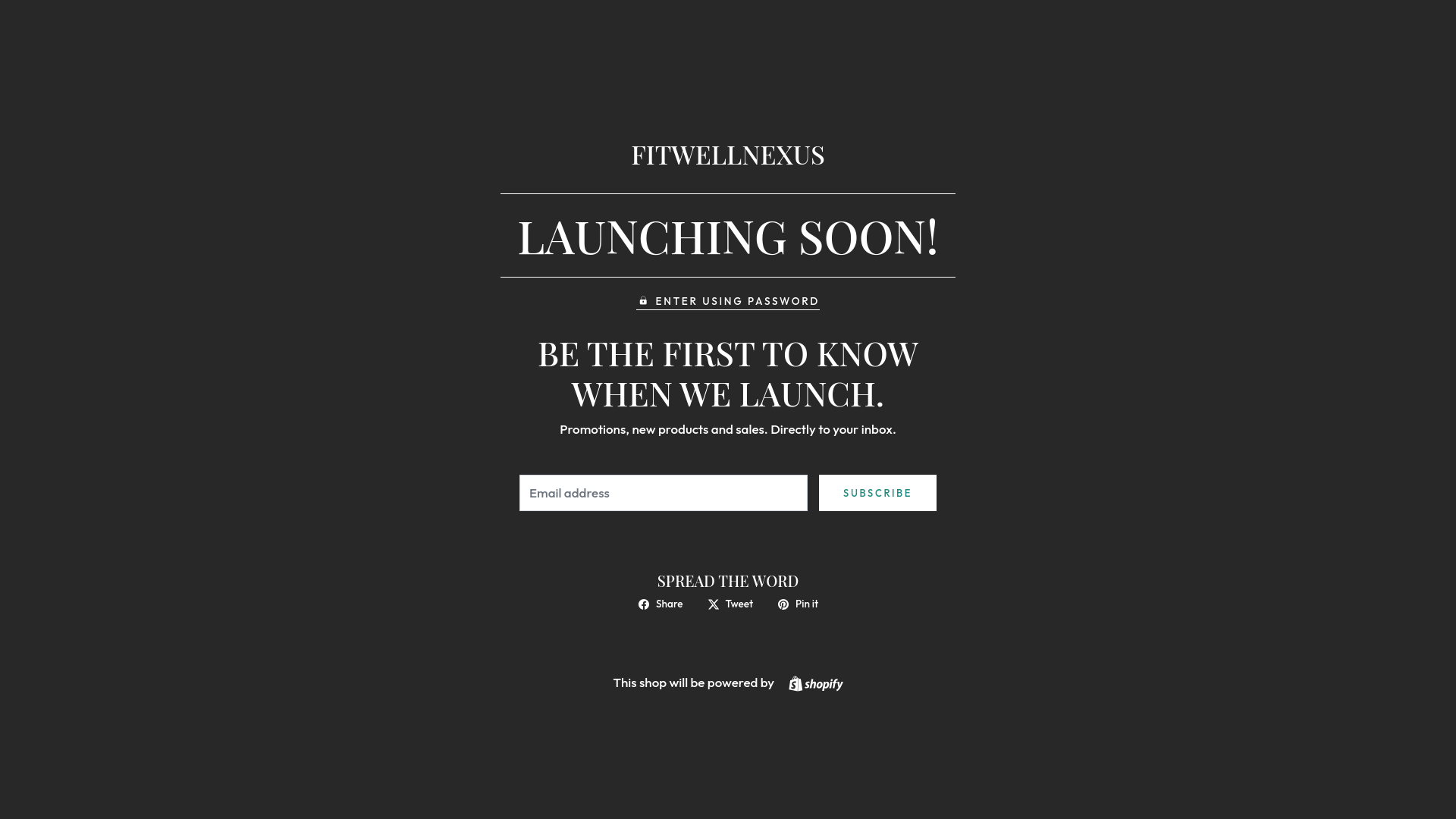 website screenshot of https://fitwellnexus.com/