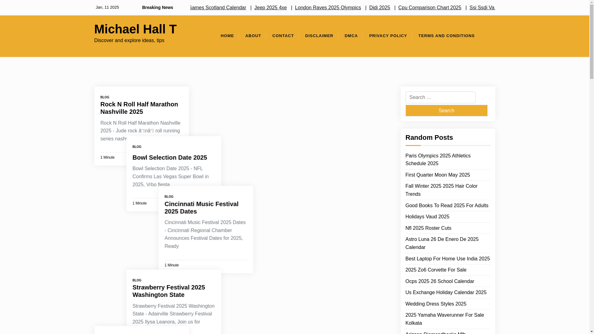 website screenshot of https://michaelhallt.pages.dev/