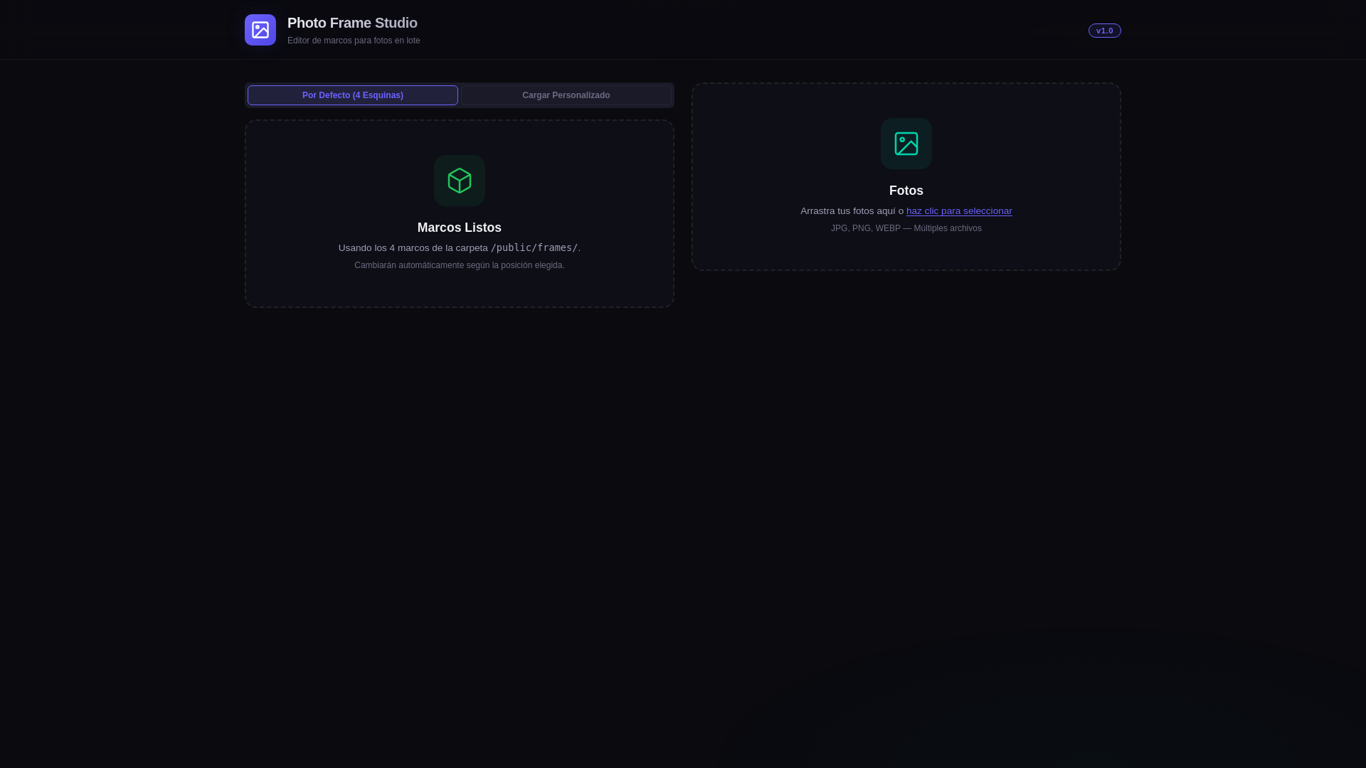 website screenshot of https://photo-frame-studio.pages.dev/