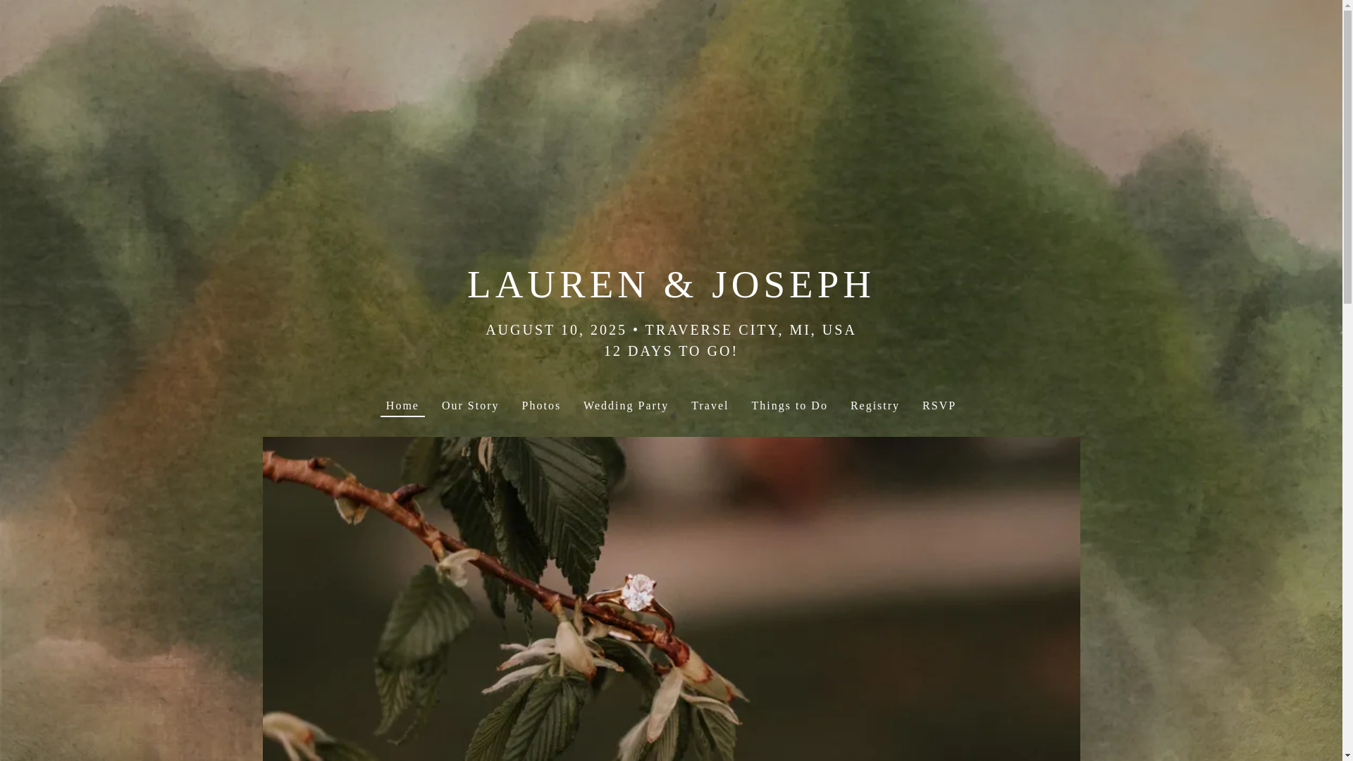 website screenshot of https://joeandlaurenelder.com/