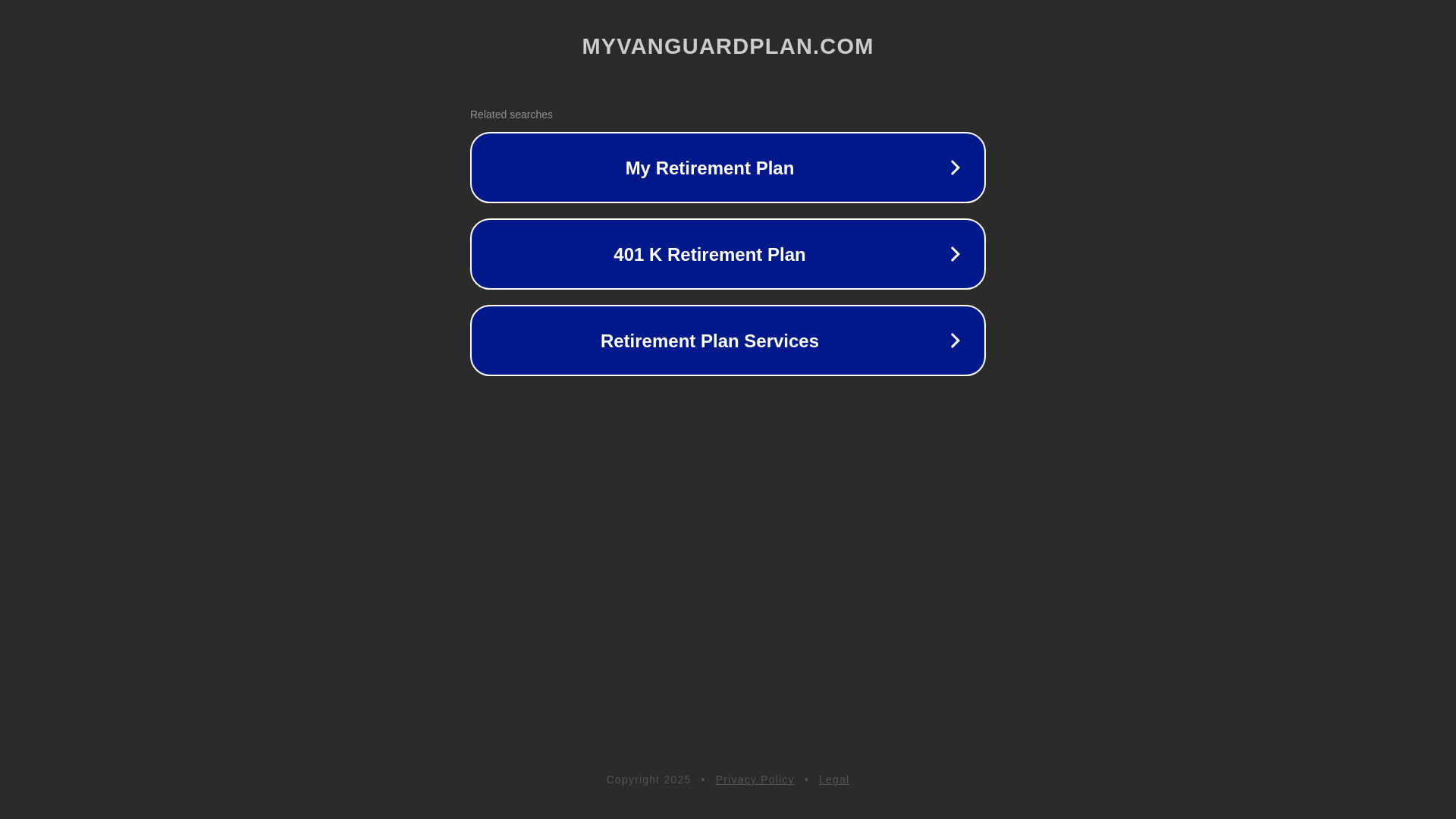 website screenshot of https://myvanguardplan.com/