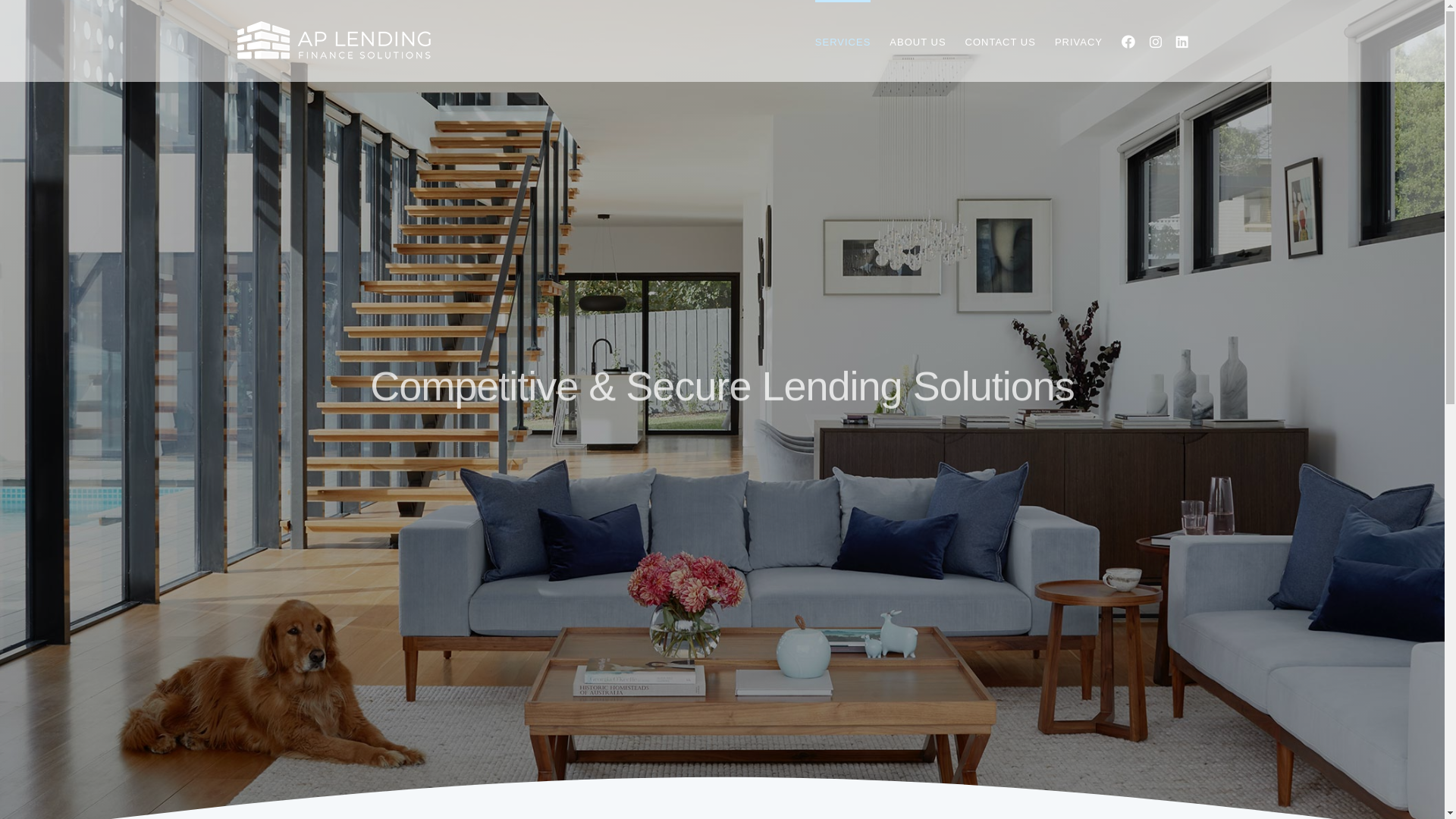 website screenshot of https://aplending.com.au/