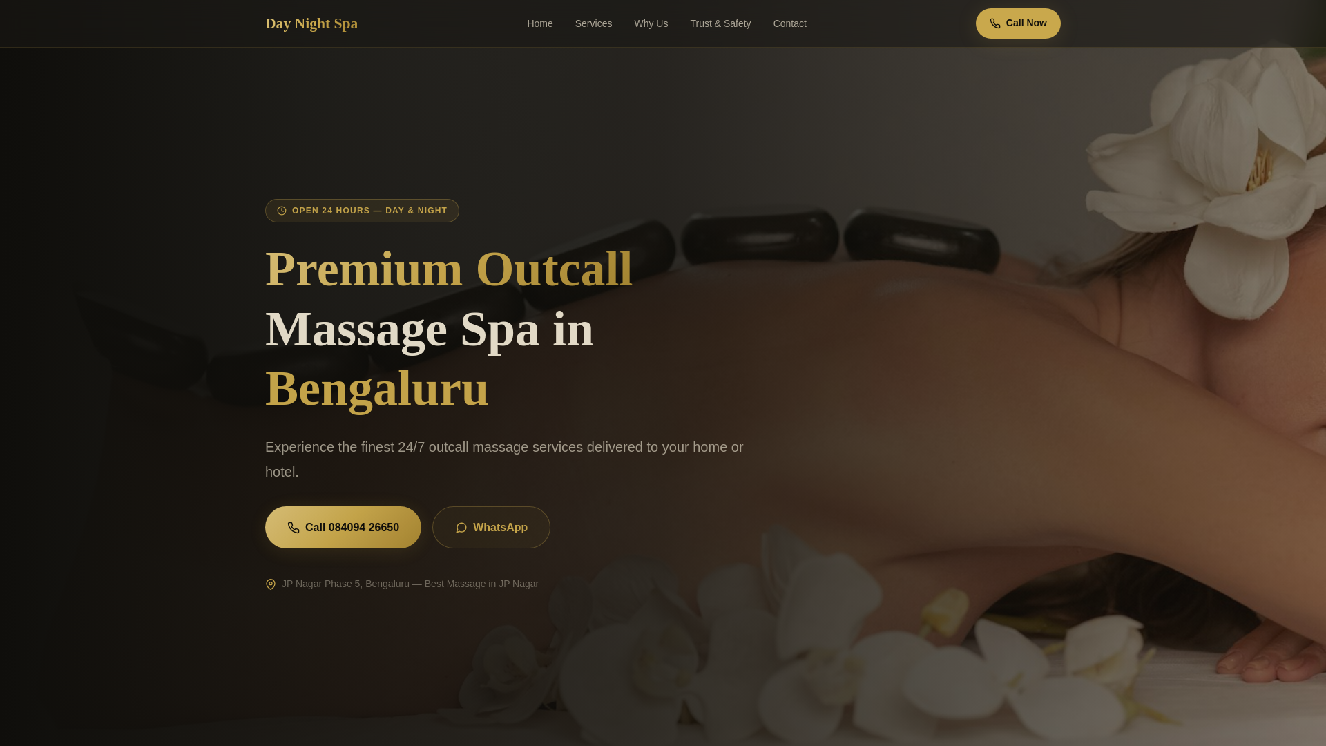 website screenshot of https://daynightoutcallmassagespa.site