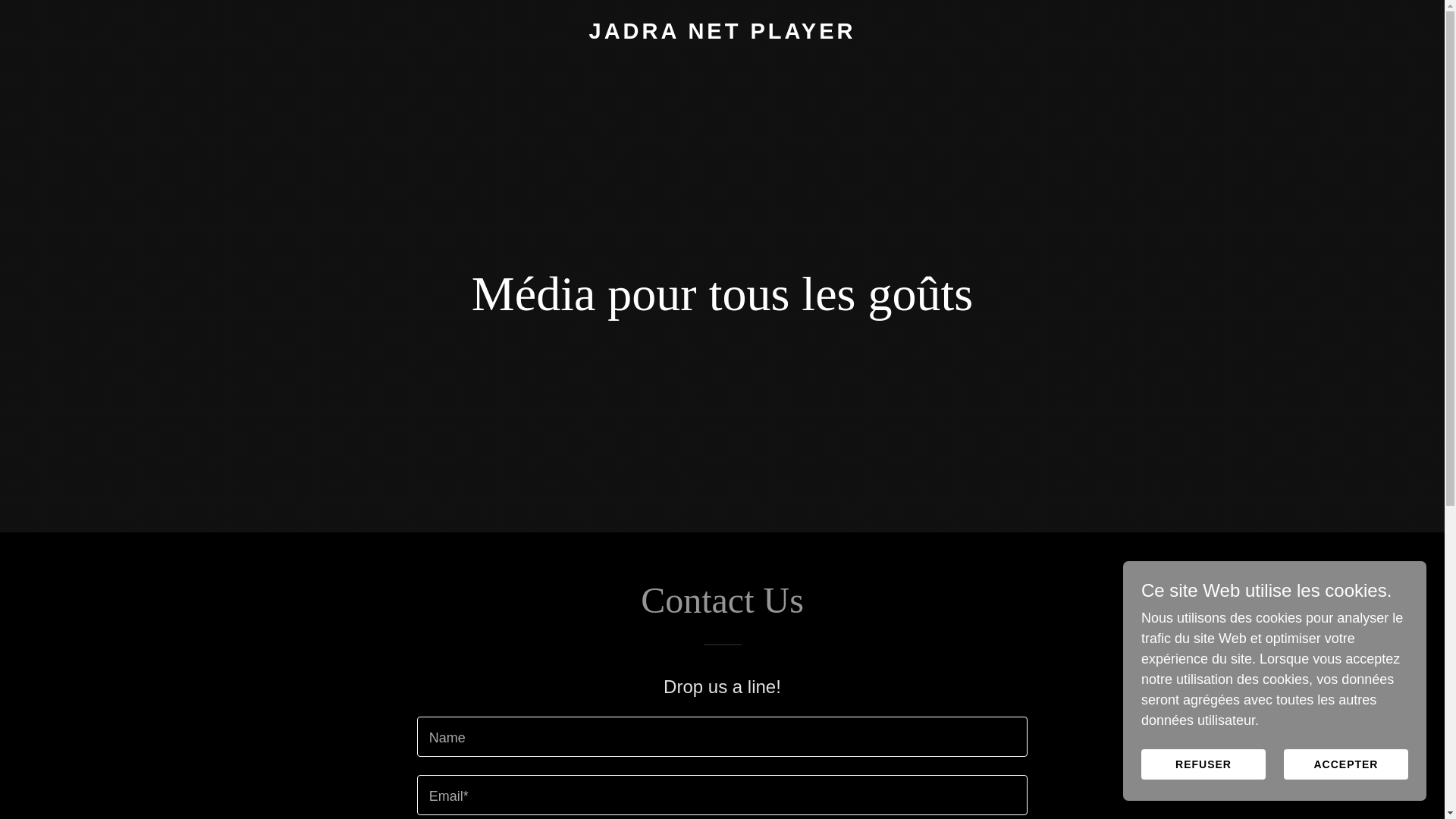 website screenshot of https://jadranetplayer.com/