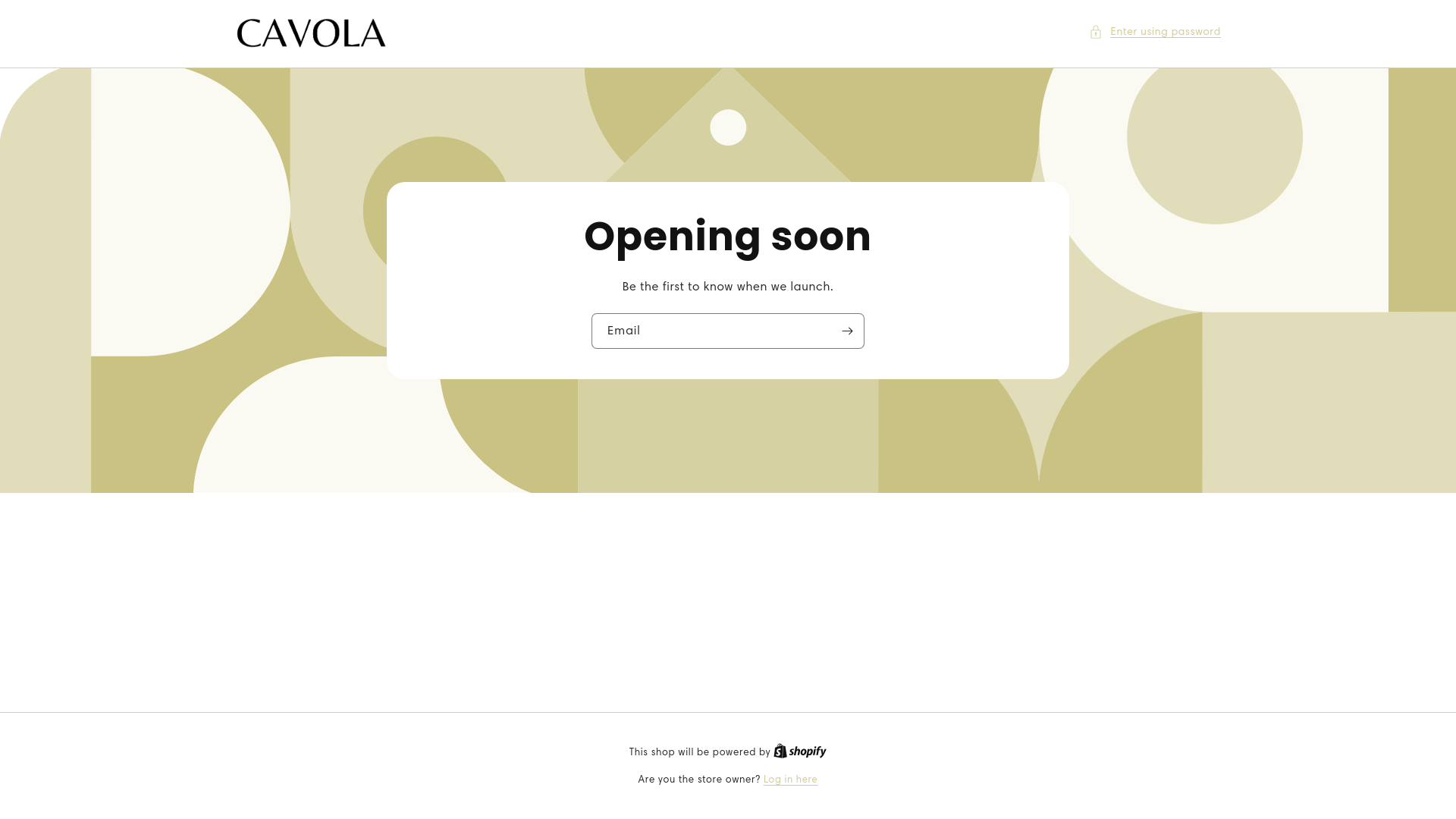 website screenshot of https://shop-cavola.com/