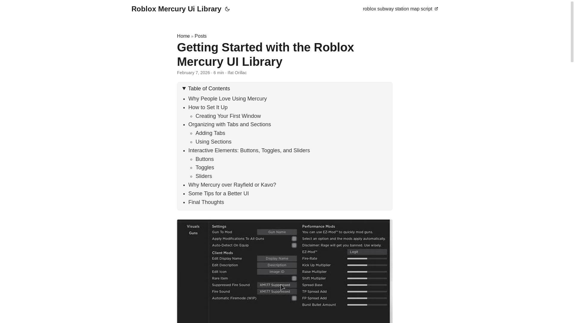 website screenshot of https://roblox-mercury-ui-library.pages.dev/