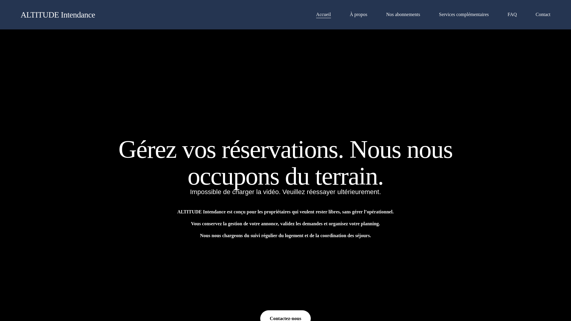 website screenshot of https://altitude-intendance.fr