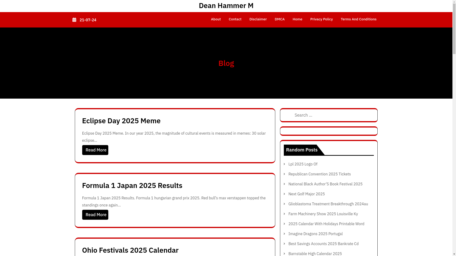 website screenshot of https://deanhammerm.pages.dev/
