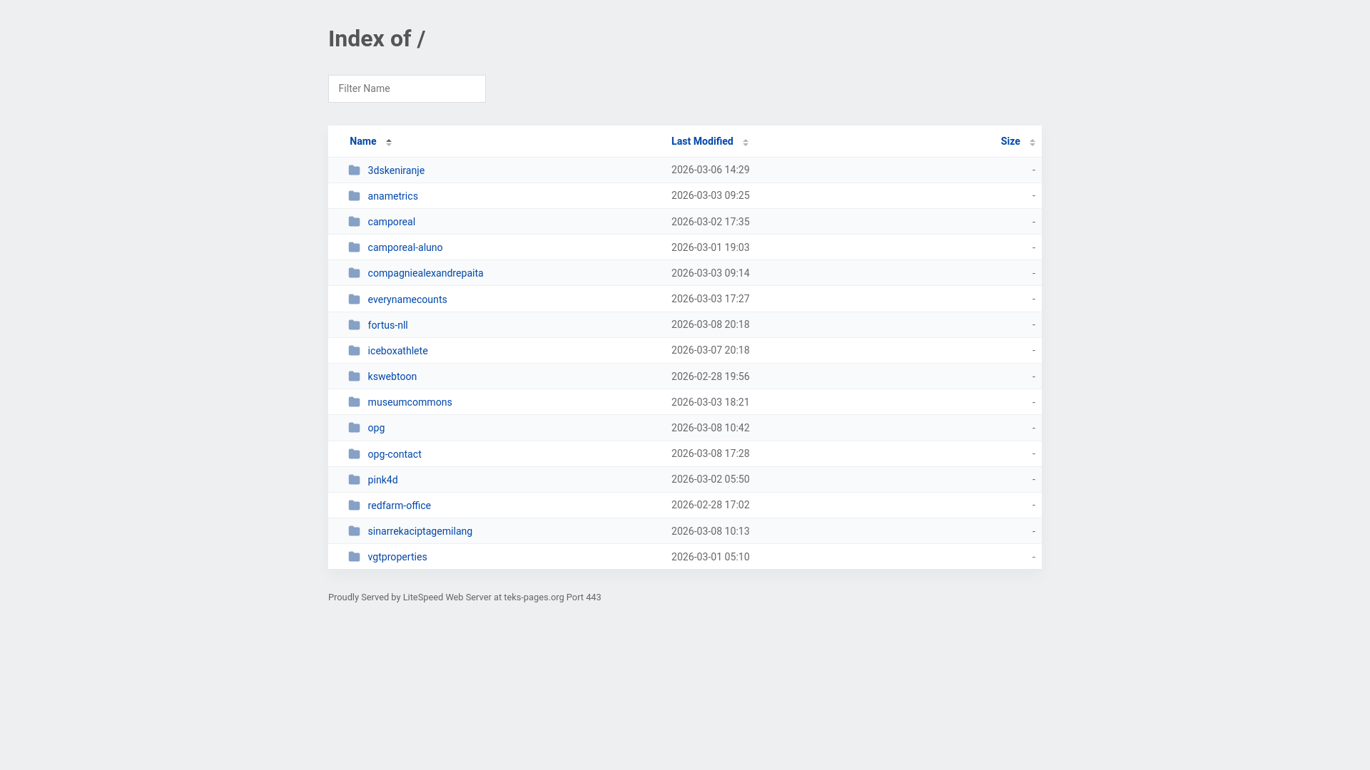 website screenshot of https://teks-pages.org/