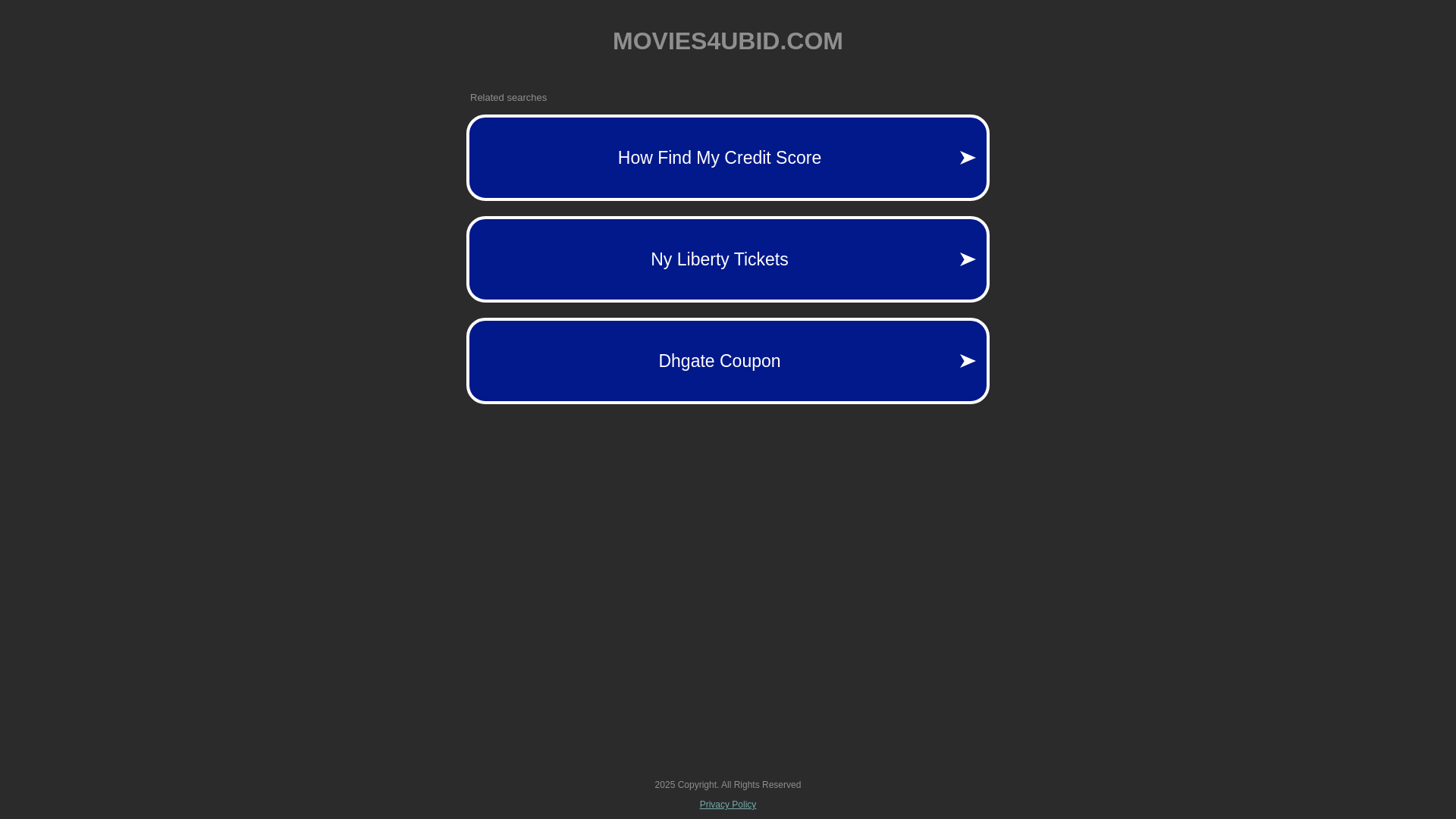 website screenshot of https://movies4ubid.com/