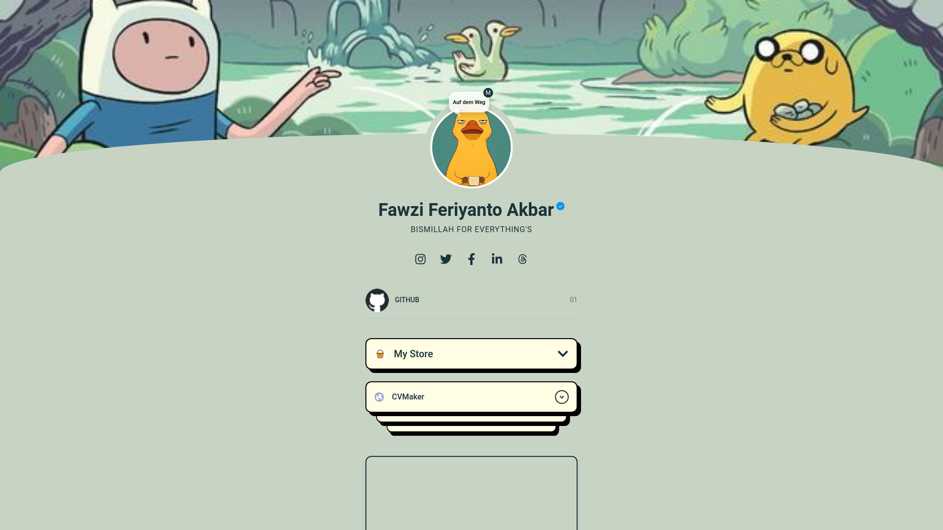 website screenshot of https://linktree-fwz.pages.dev/