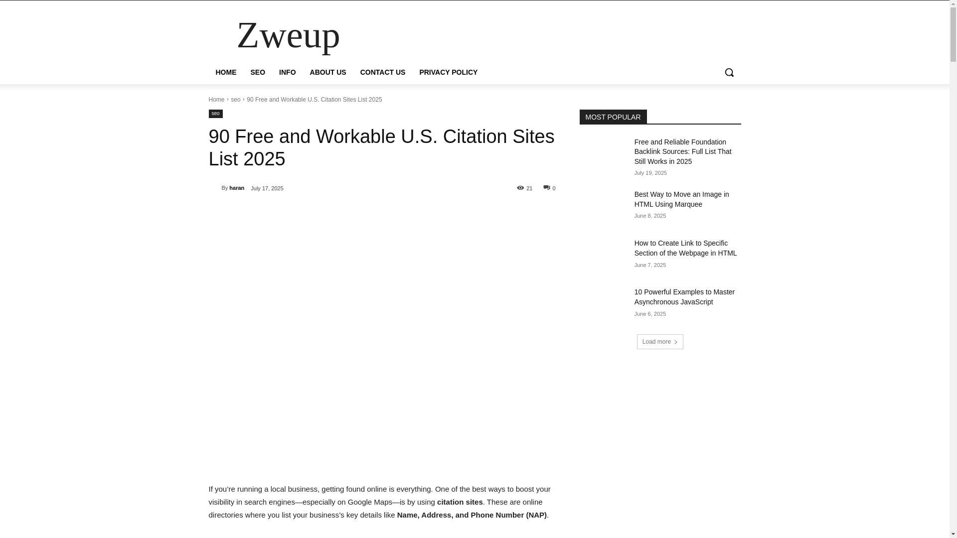website screenshot of https://zweup.com/free-and-workable-u-s-citation/