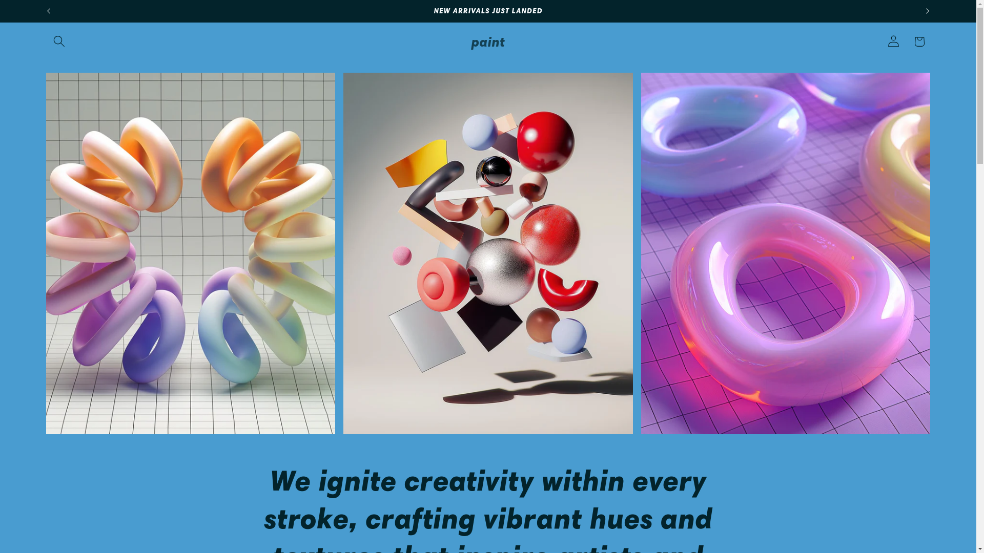 website screenshot of https://paintdynasty.store/