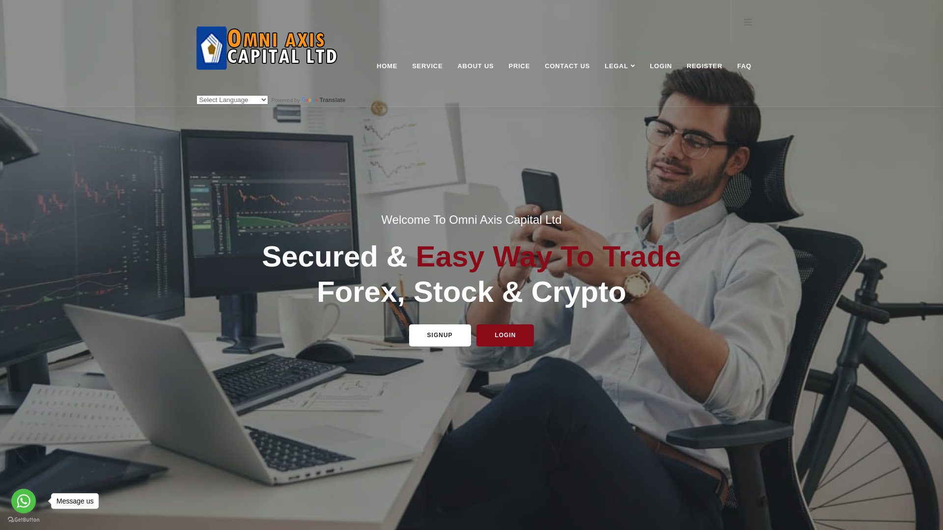website screenshot of https://omniaxiscaptlt.com/