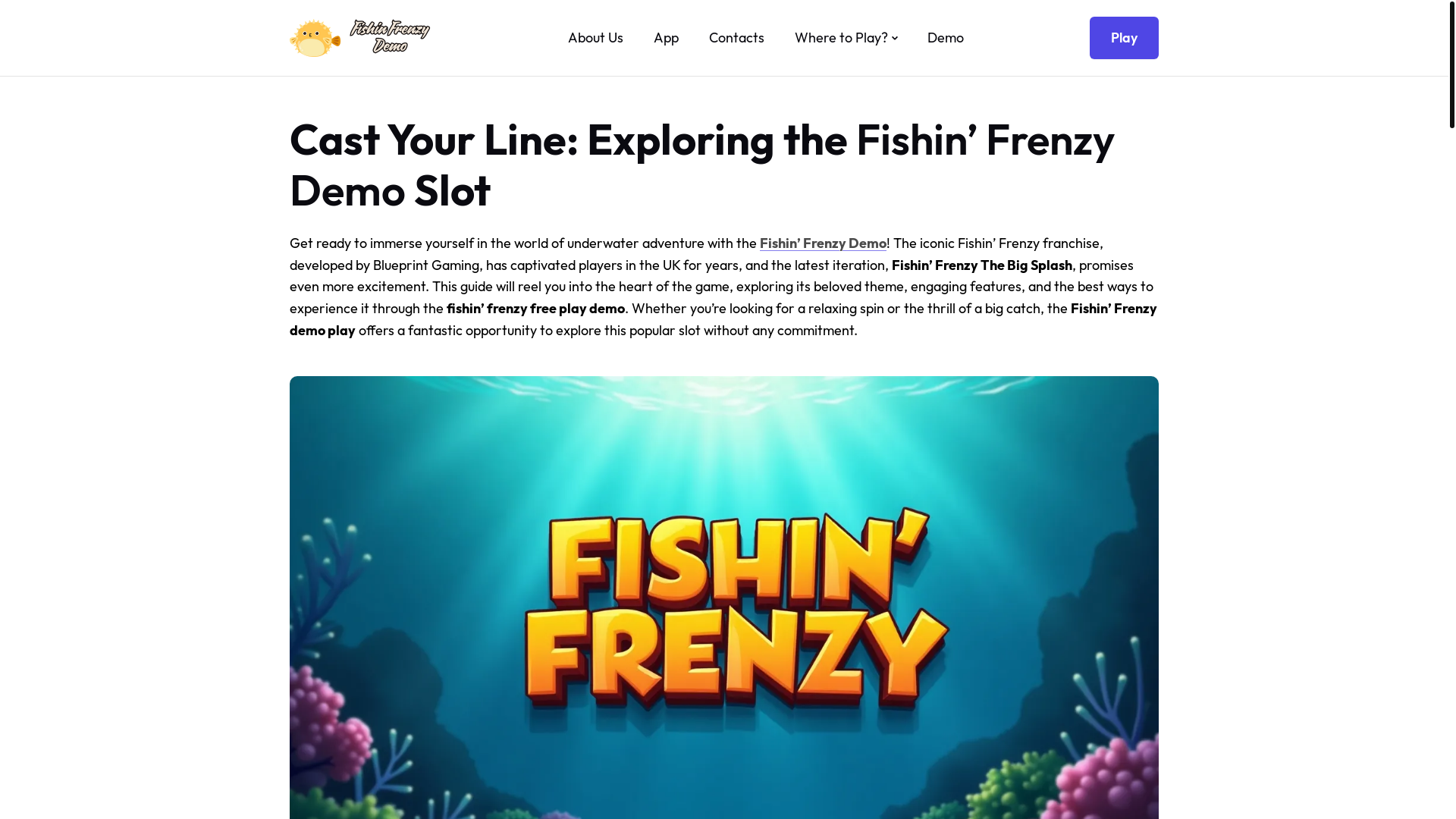 website screenshot of https://fishinfrenzy-demo-org-uk.pages.dev/