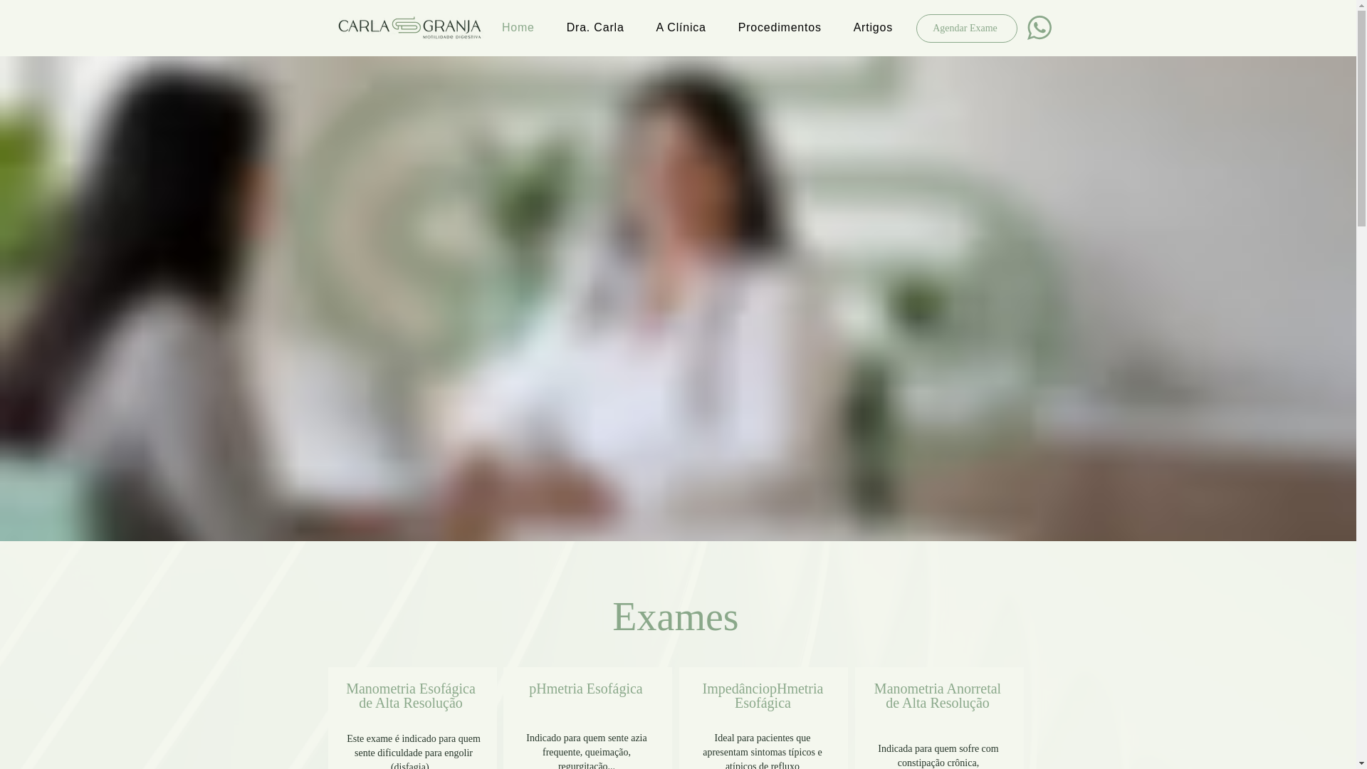 website screenshot of https://carlagranja.com.br/