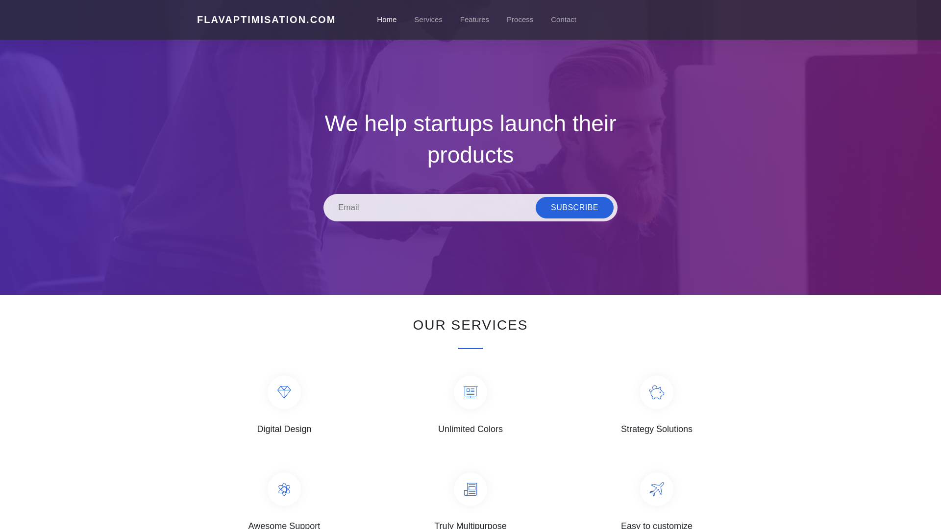 website screenshot of https://flavaptimisation.com