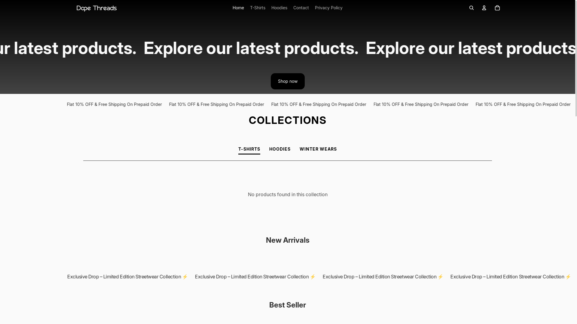 website screenshot of https://dripclan.store/