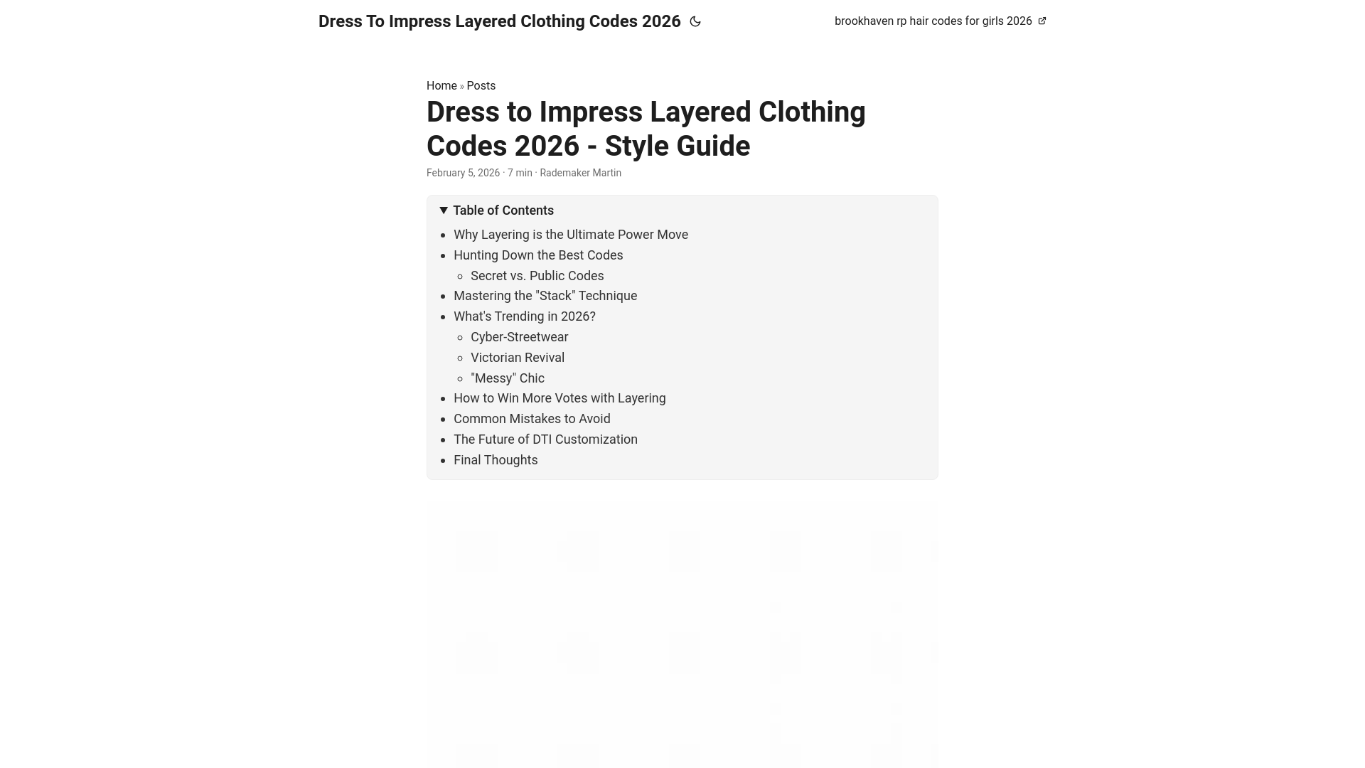 website screenshot of https://dresstoimpresslayeredclothingcodes2026.pages.dev/