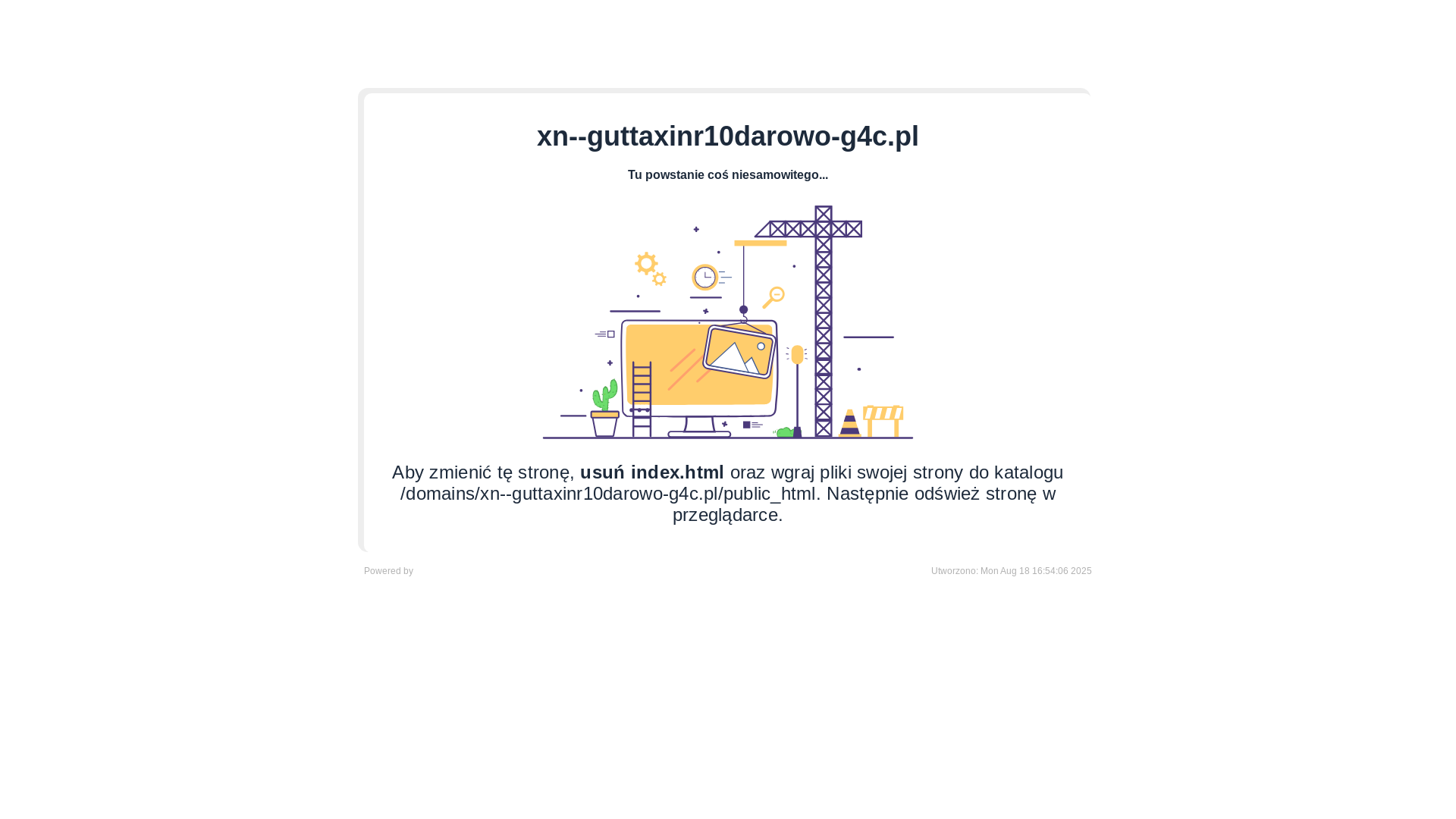 website screenshot of https://xn--guttaxinr10darowo-g4c.pl/