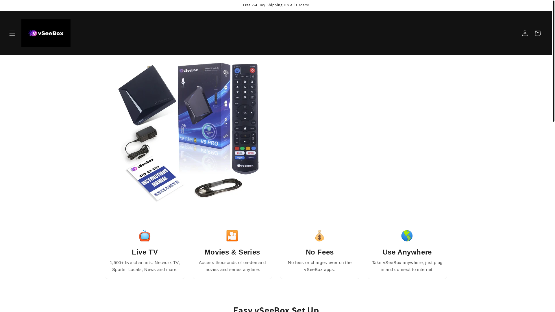 website screenshot of https://vseeboxtv.org/