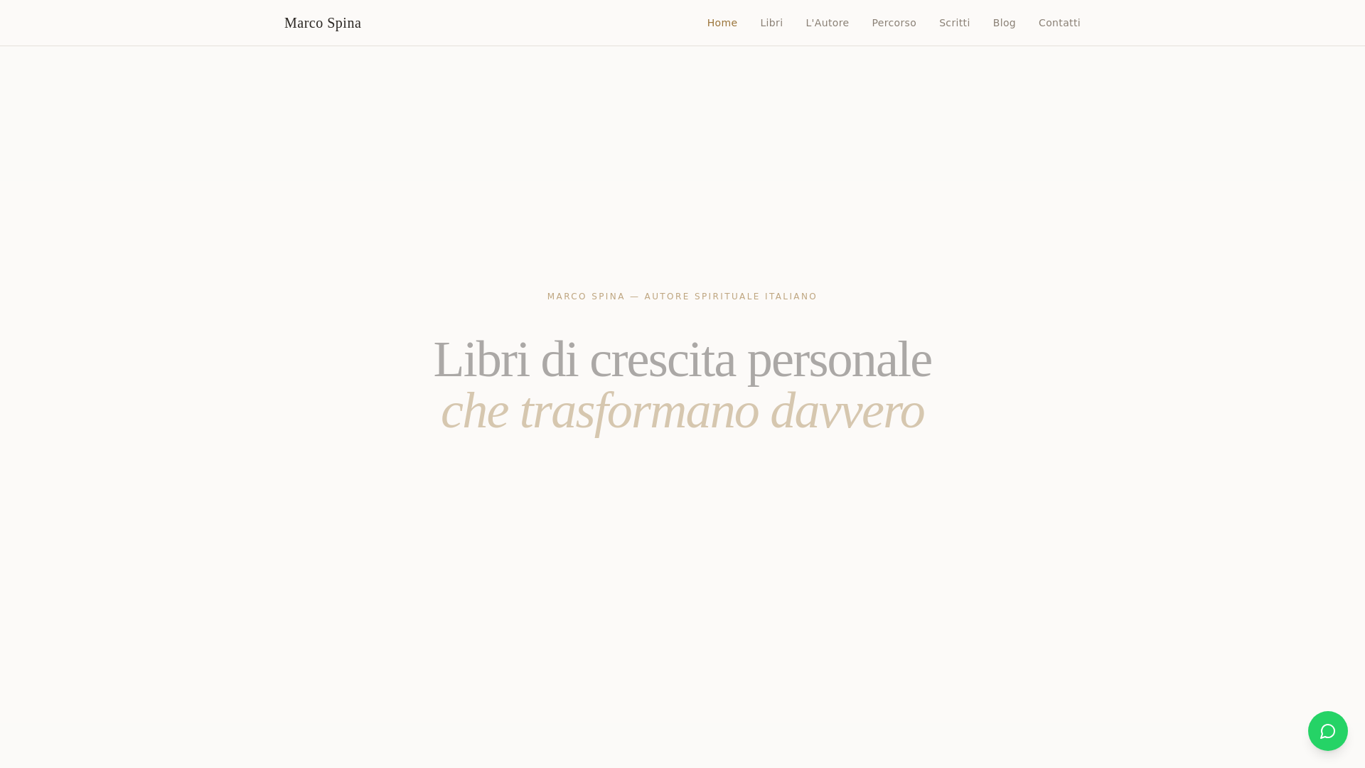 website screenshot of https://marcospina.it/
