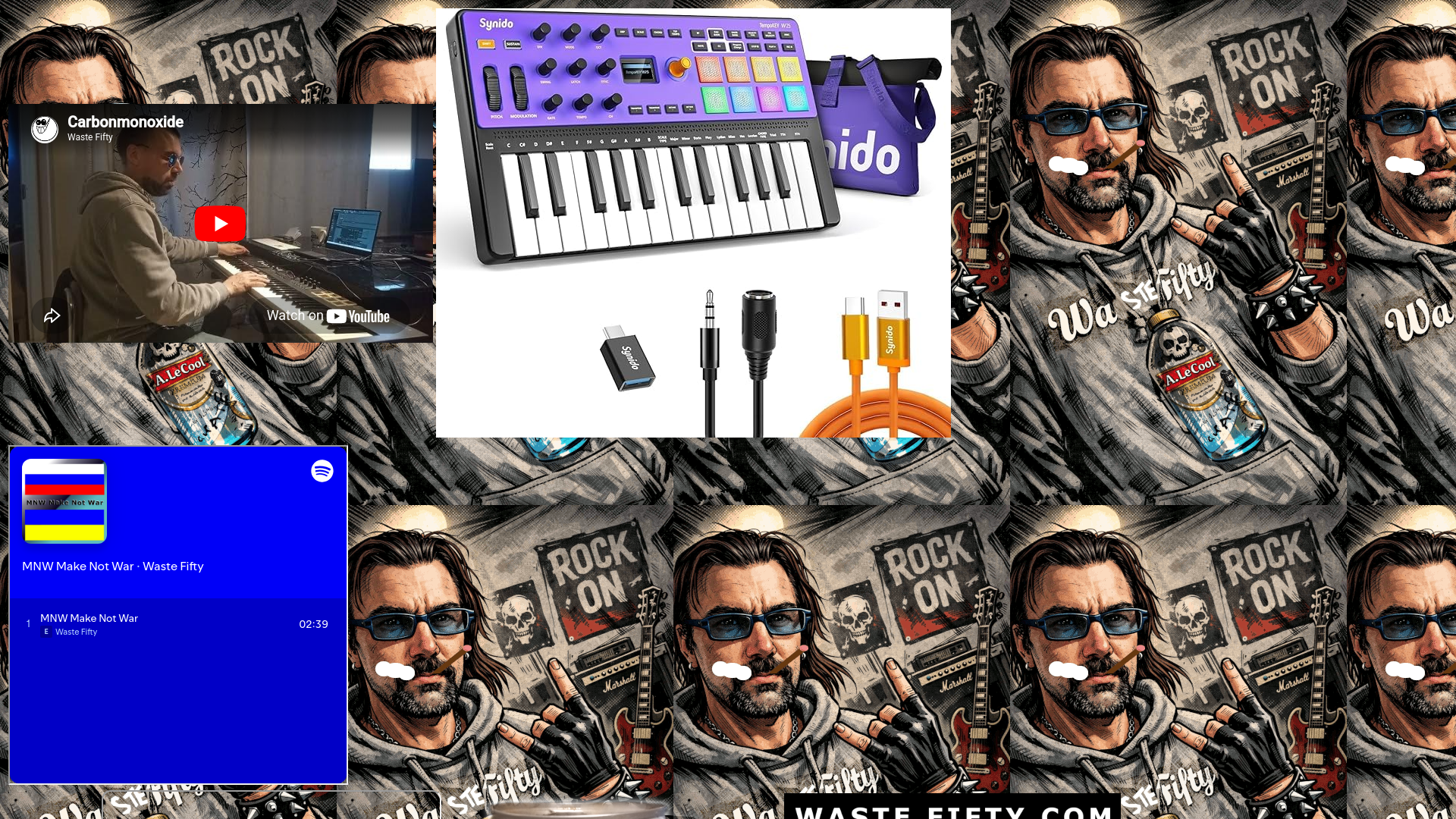 website screenshot of https://wastefifty.us