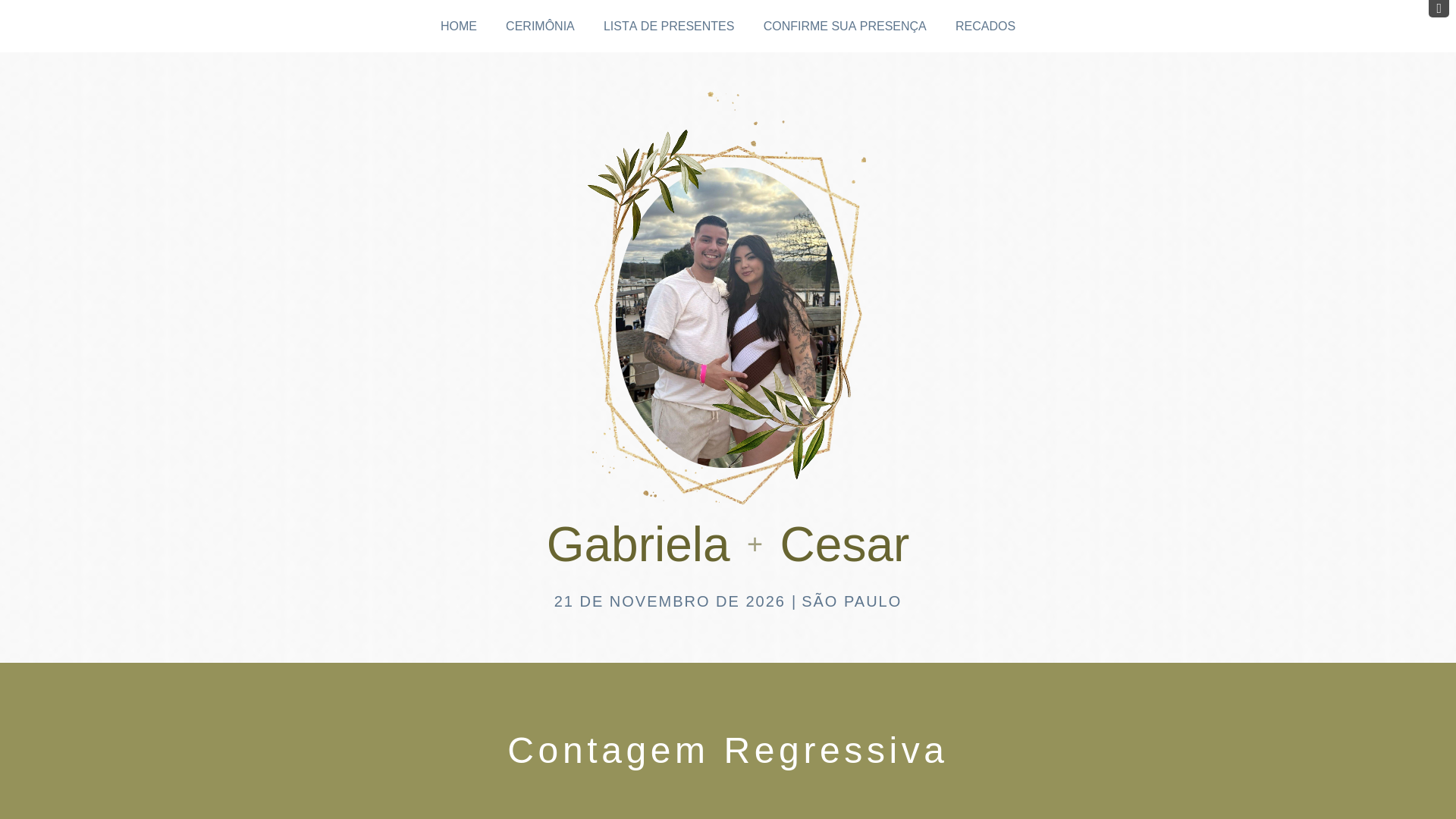 website screenshot of https://gabiecesar.com.br/