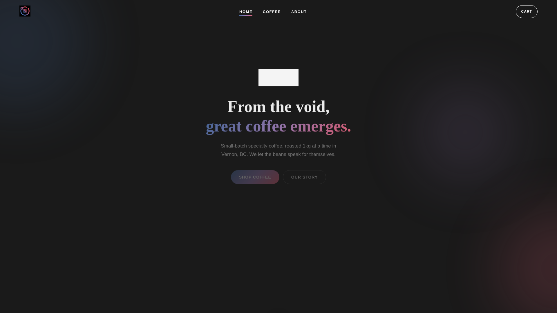 website screenshot of https://khaos-coffee.pages.dev/